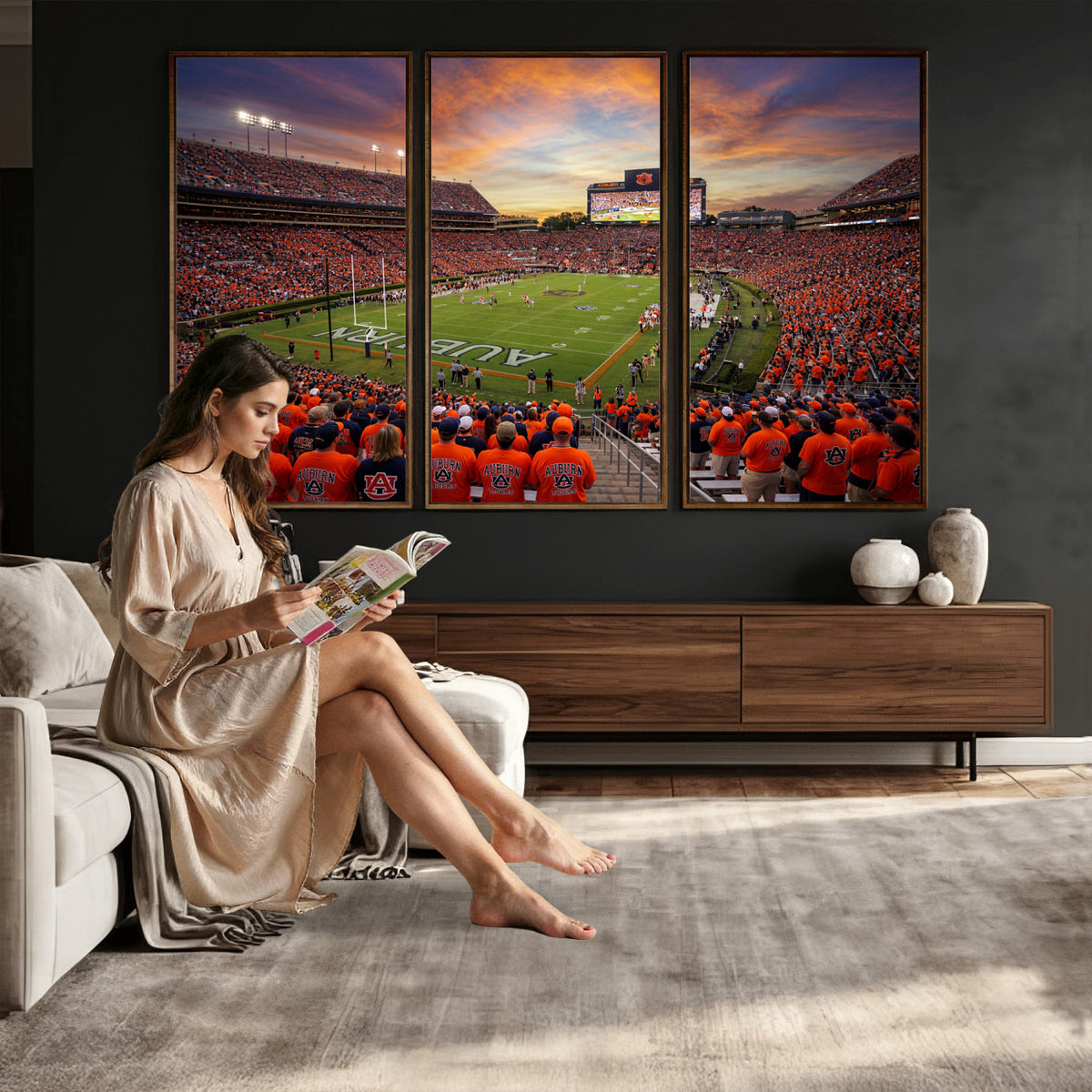 46347891-MGV-CV-36X24 - Stadium Wall Art Canvas Print