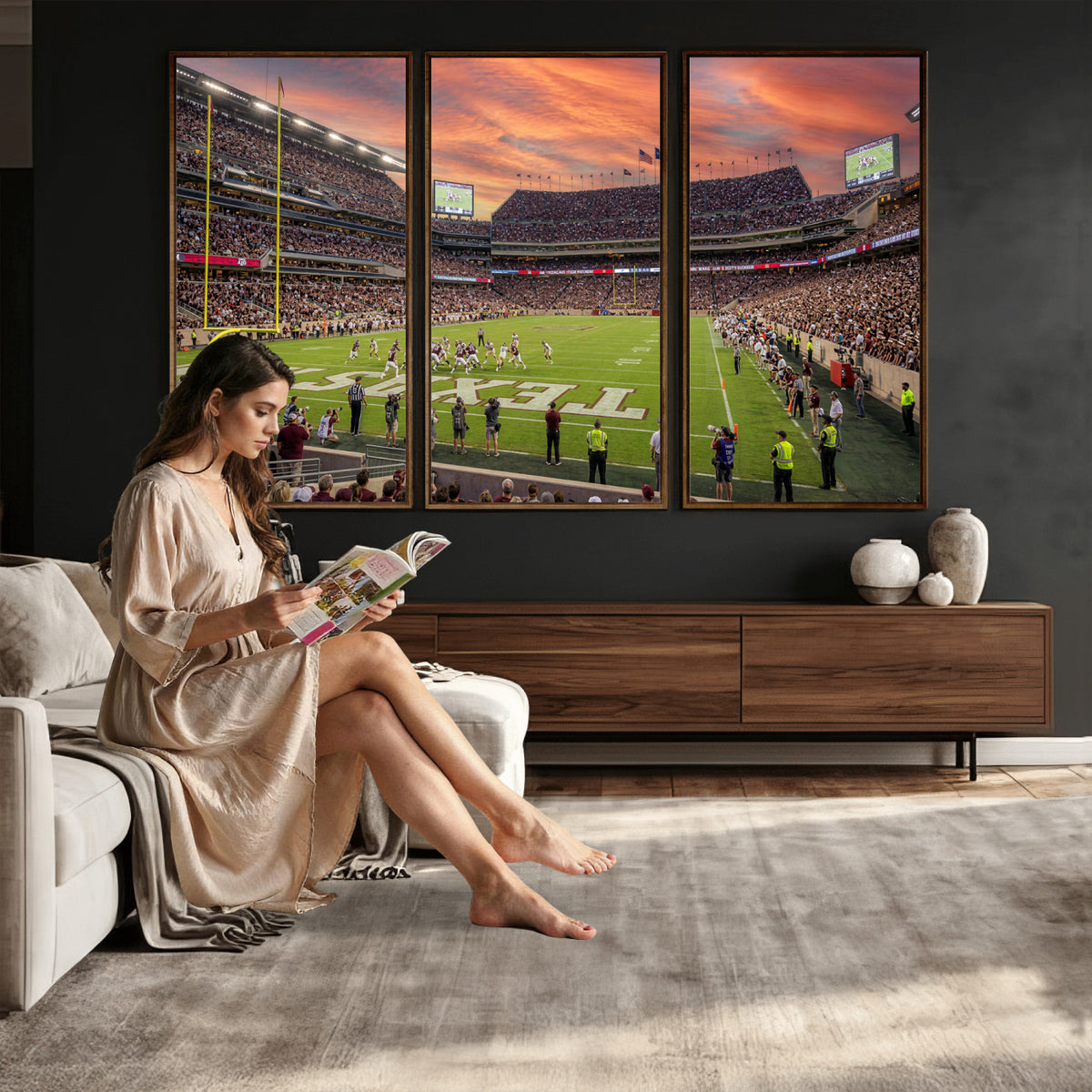 80055809-MGV-CV-36X24 - Stadium Wall Art Canvas Print