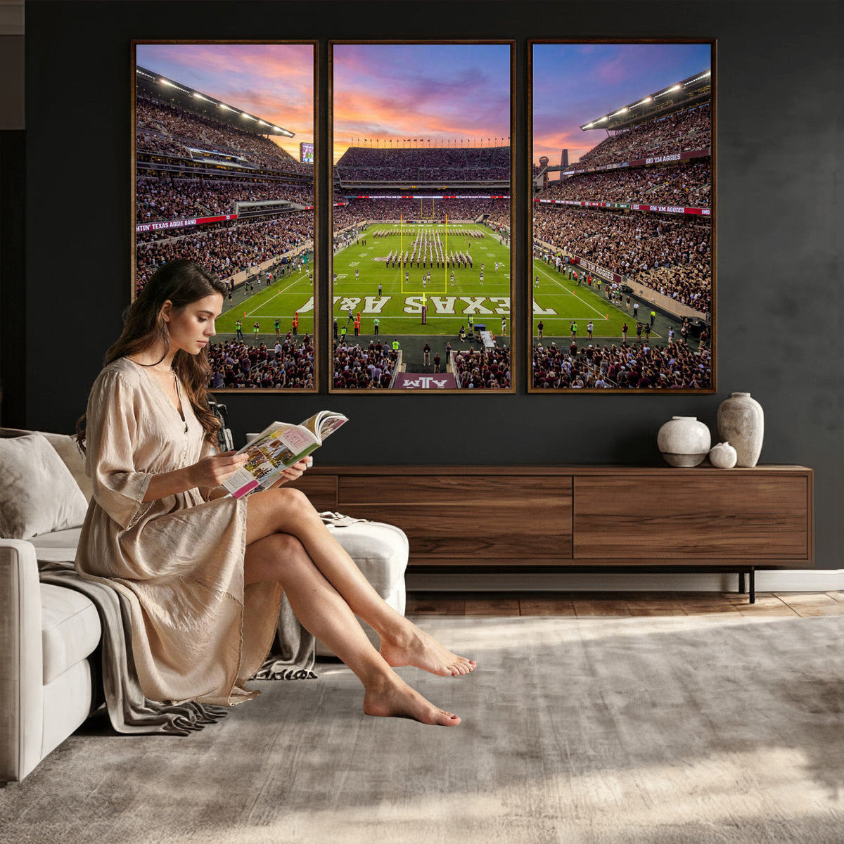 65952219-MGV-CV-36X24 - Stadium Wall Art Canvas Print