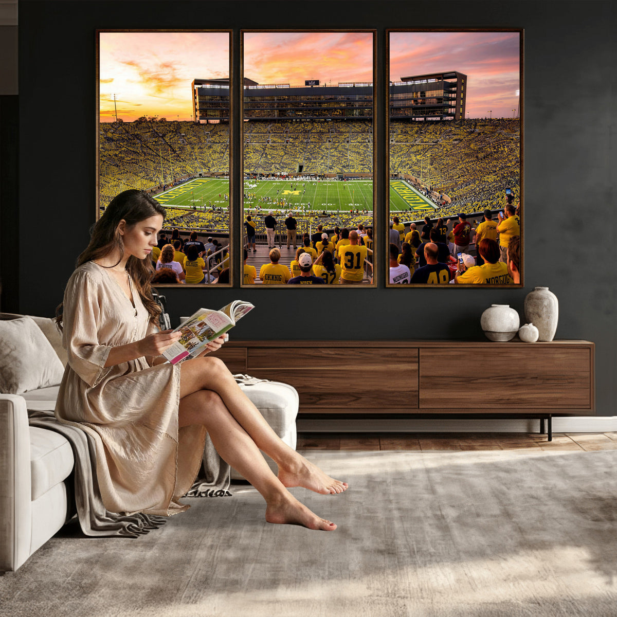 27265223-MGV-CV-36X24 - Stadium Wall Art Canvas Print