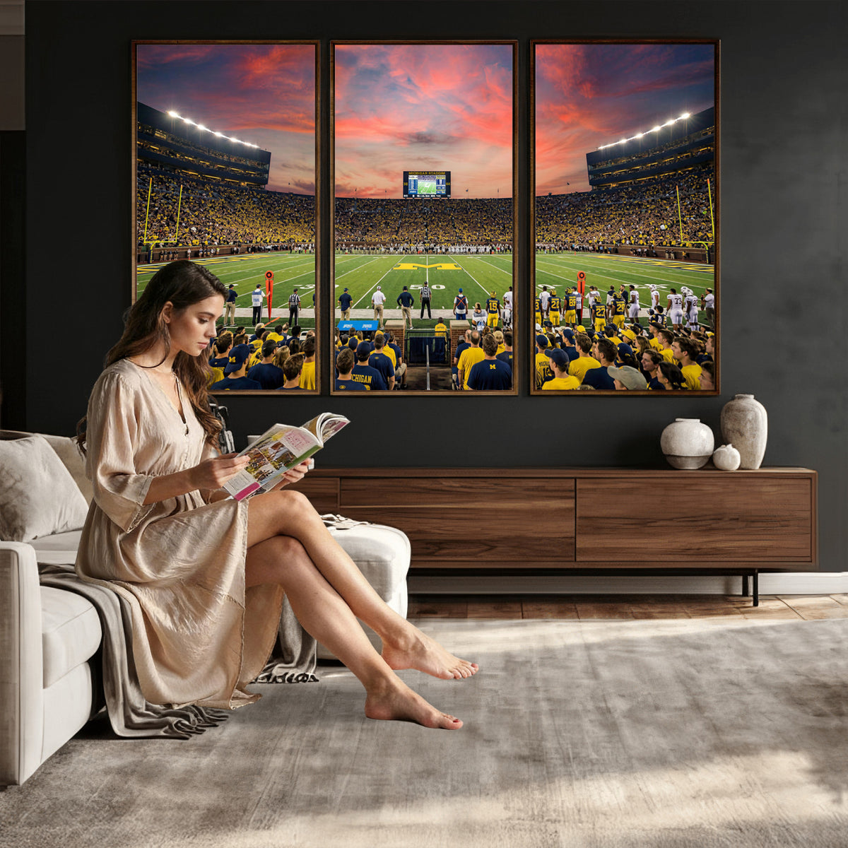 47185949-MGV-CV-36X24 - Stadium Wall Art Canvas Print