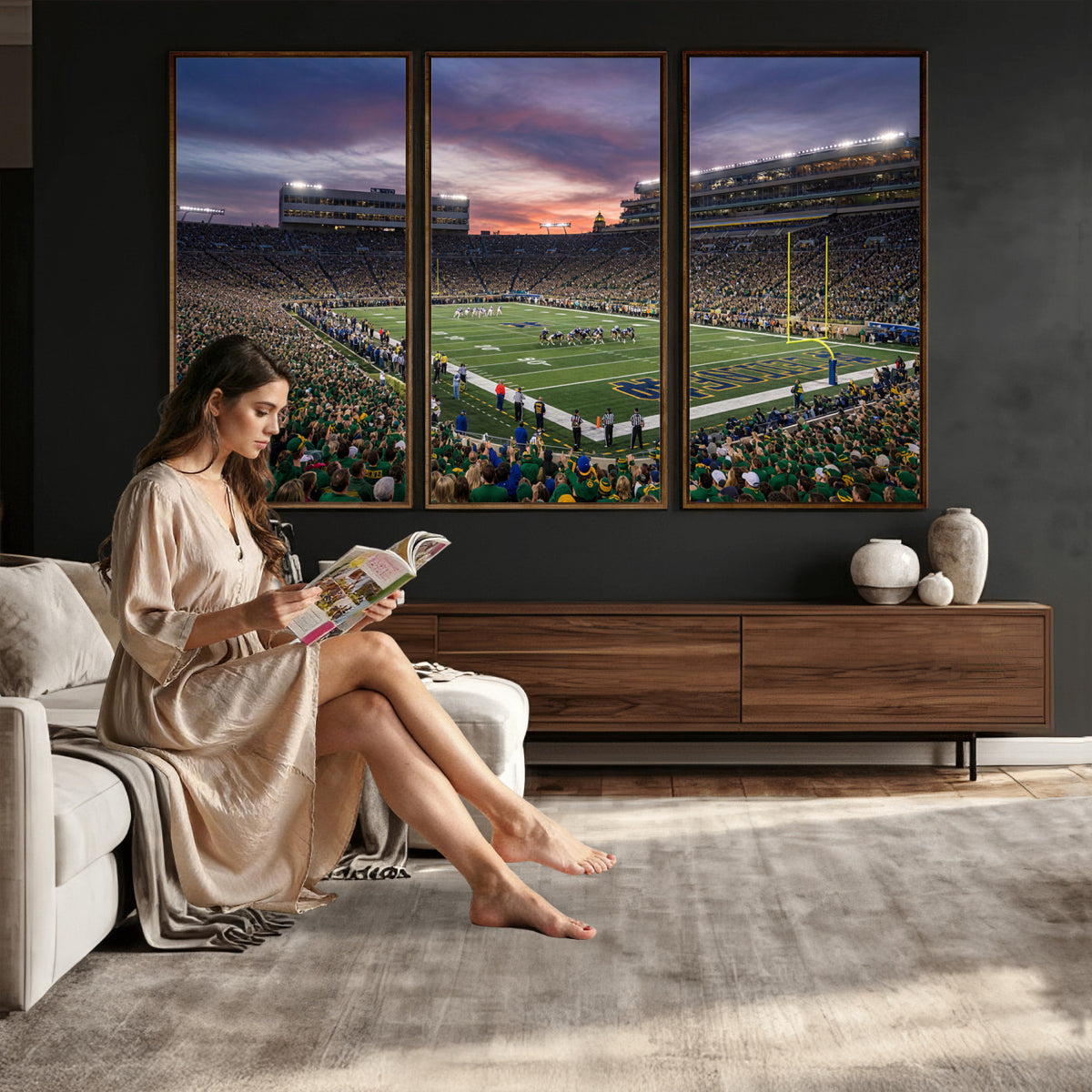 34836892-MGV-CV-36X24 - Stadium Wall Art Canvas Print