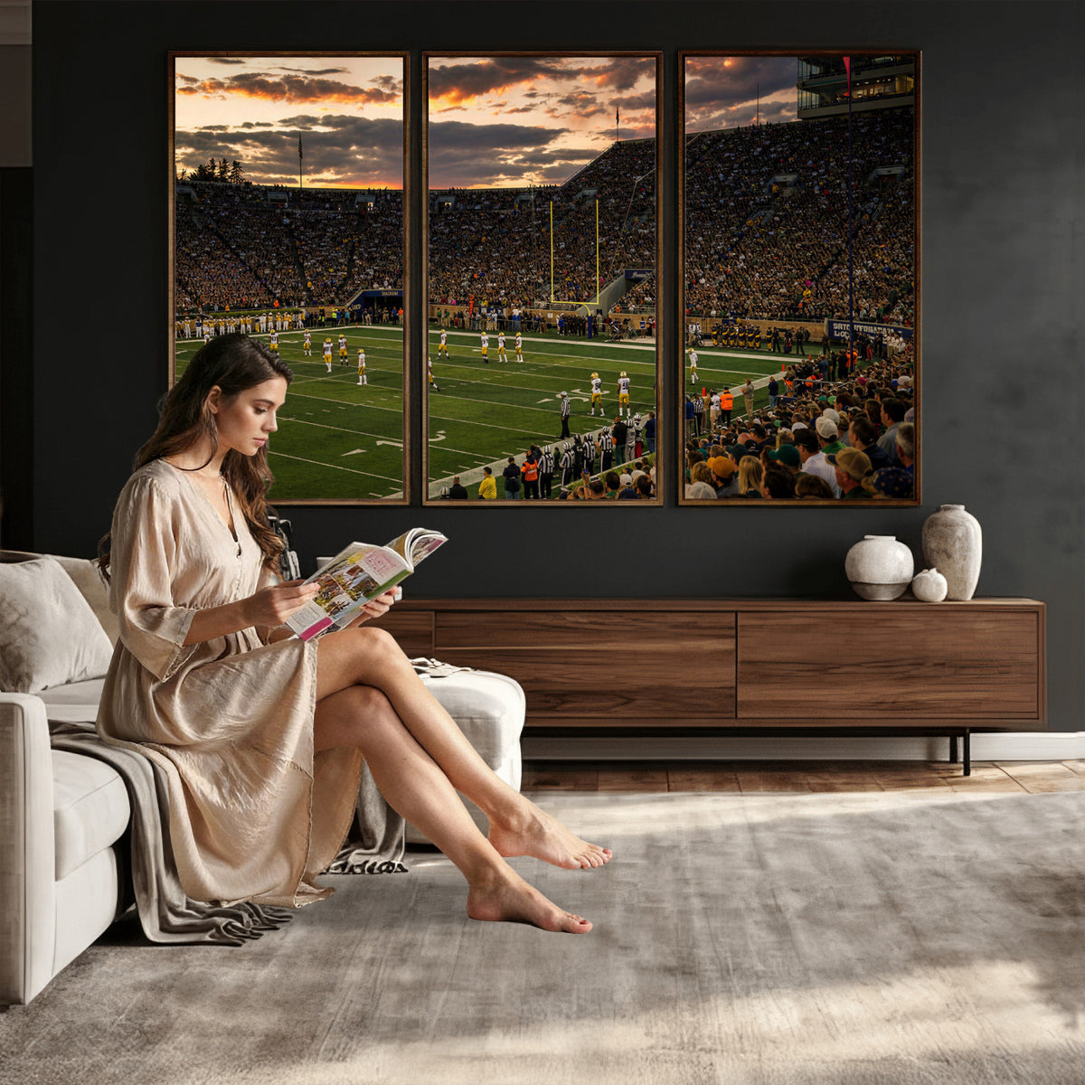 17703678-MGV-CV-36X24 - Stadium Wall Art Canvas Print