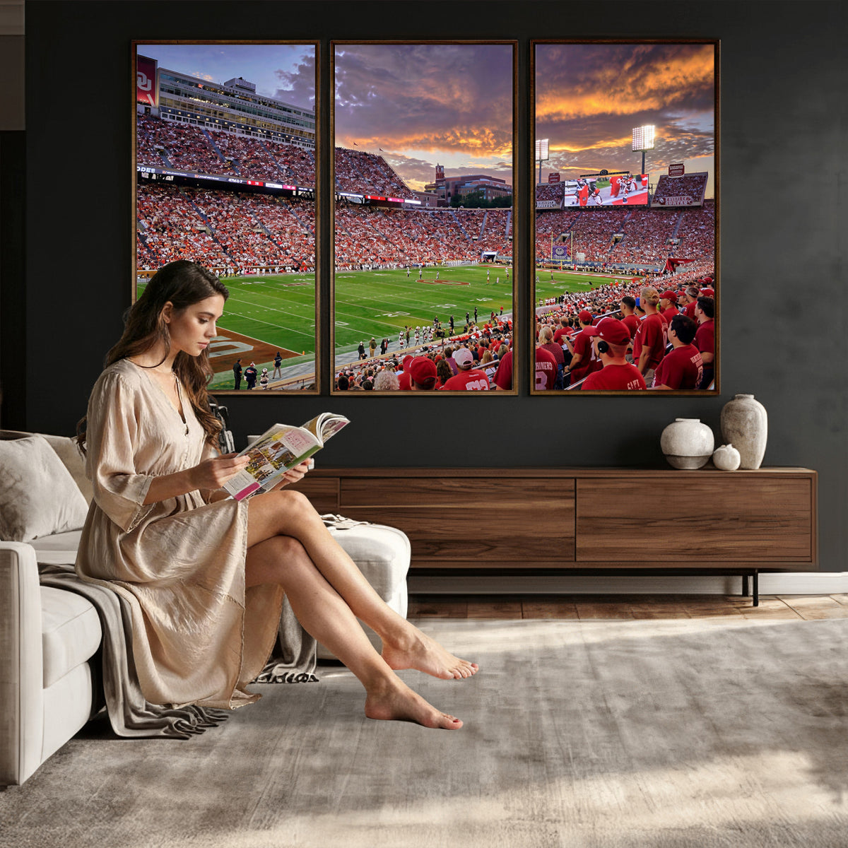 47794729-MGV-CV-36X24 - Stadium Wall Art Canvas Print