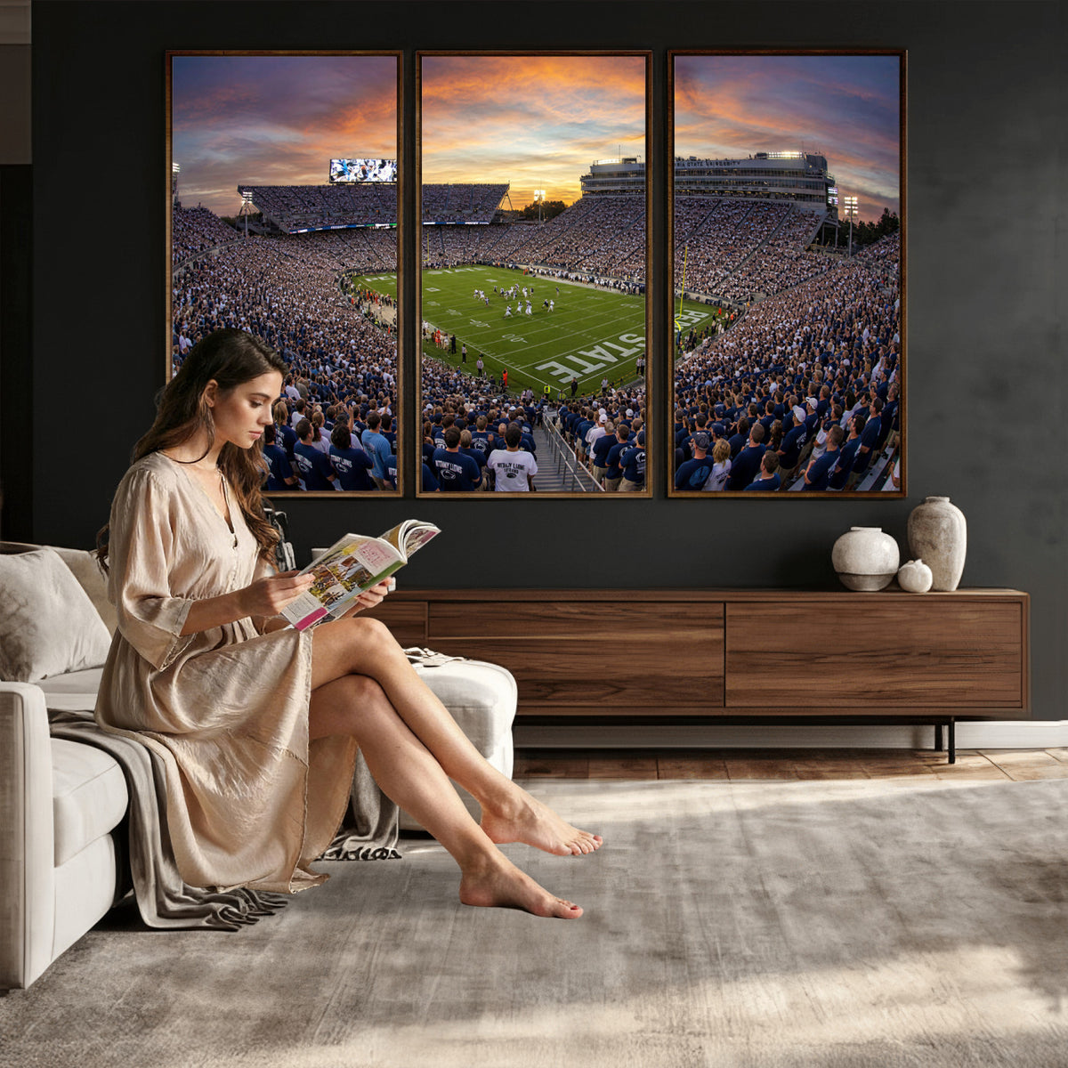 29008668-MGV-CV-36X24 - Stadium Wall Art Canvas Print