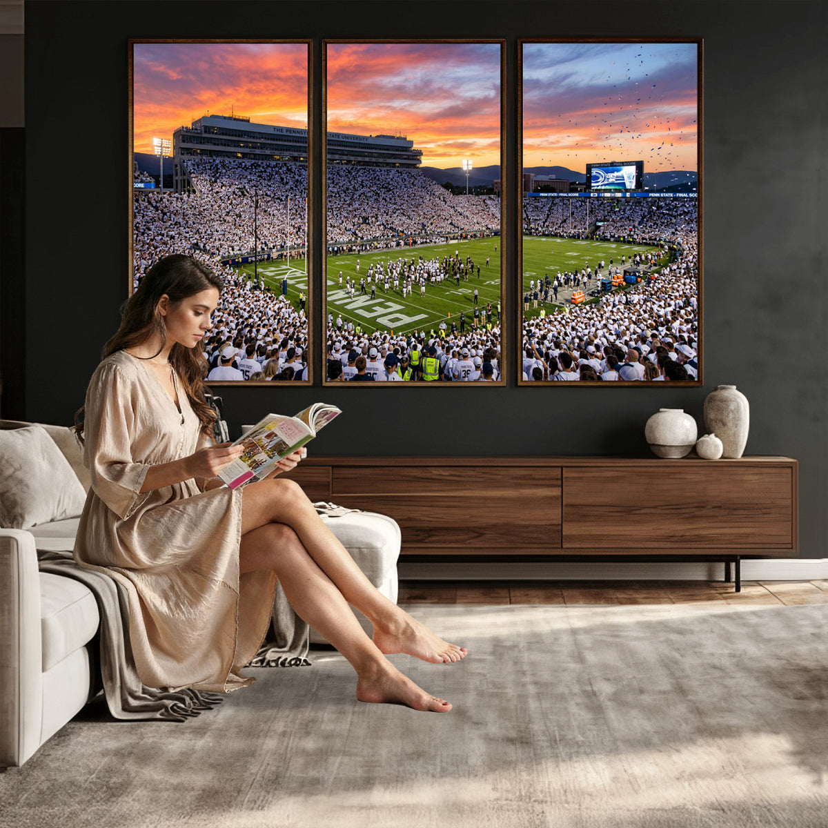 37057330-MGV-CV-36X24 - Stadium Wall Art Canvas Print