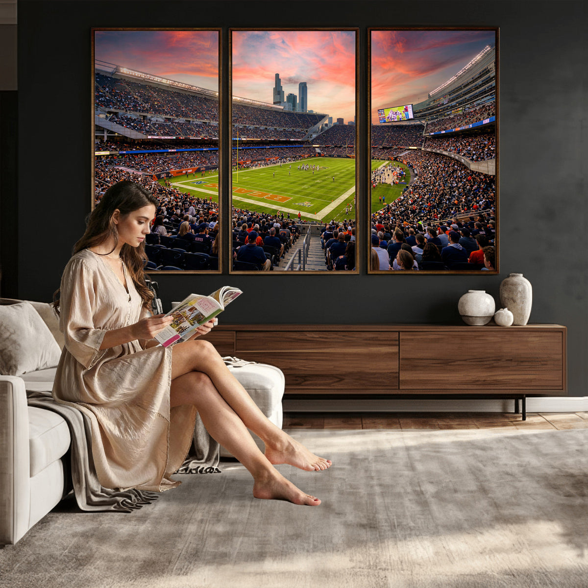 15295996-MGV-CV-36X24 - Stadium Wall Art Canvas Print