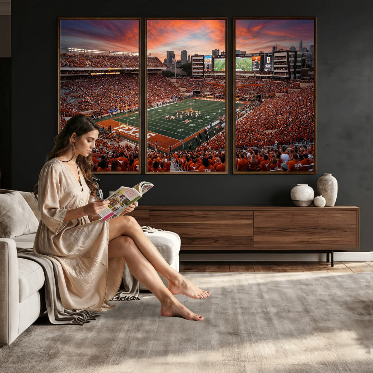 68564193-MGV-CV-36X24 - Stadium Wall Art Canvas Print