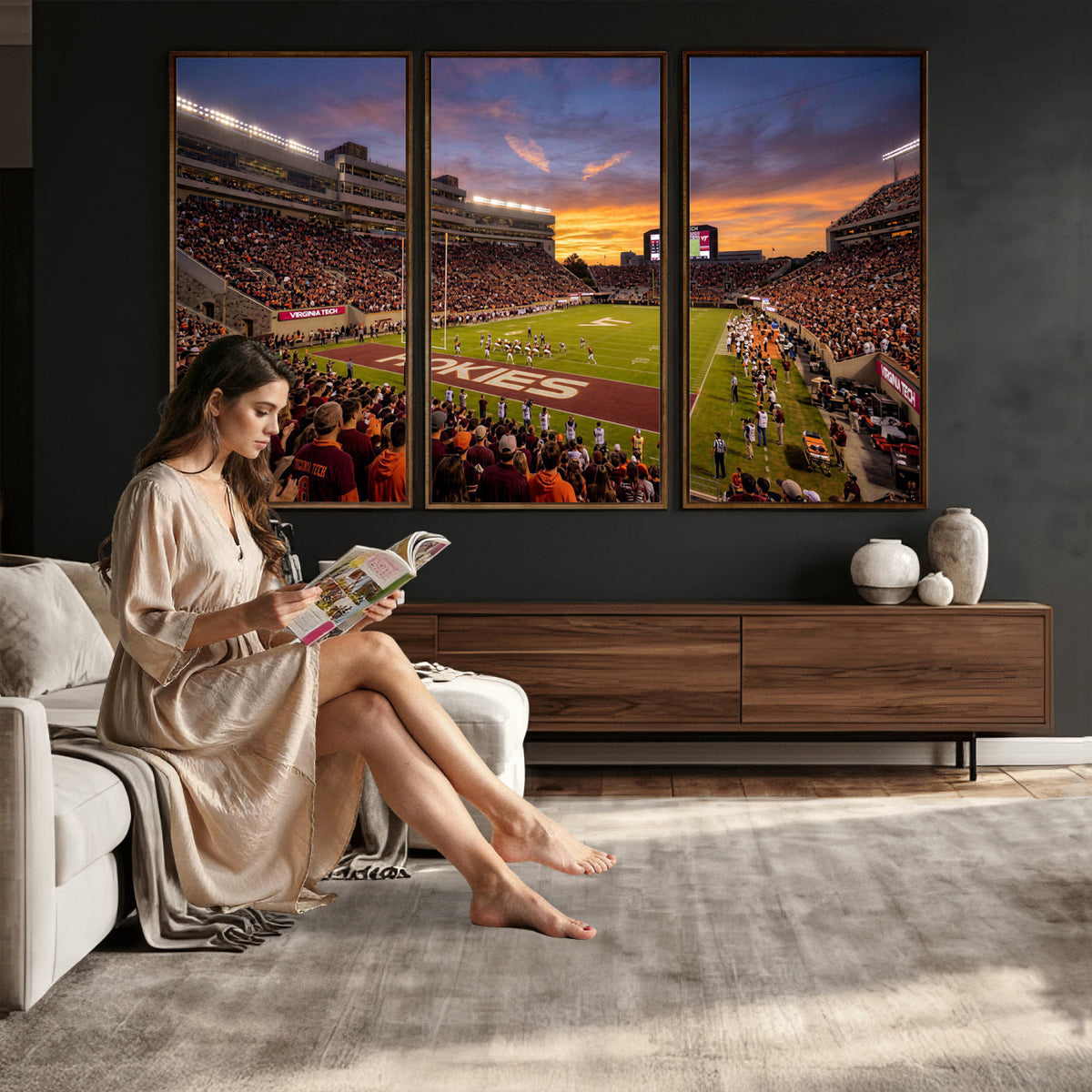 87141841-MGV-CV-36X24 - Stadium Wall Art Canvas Print