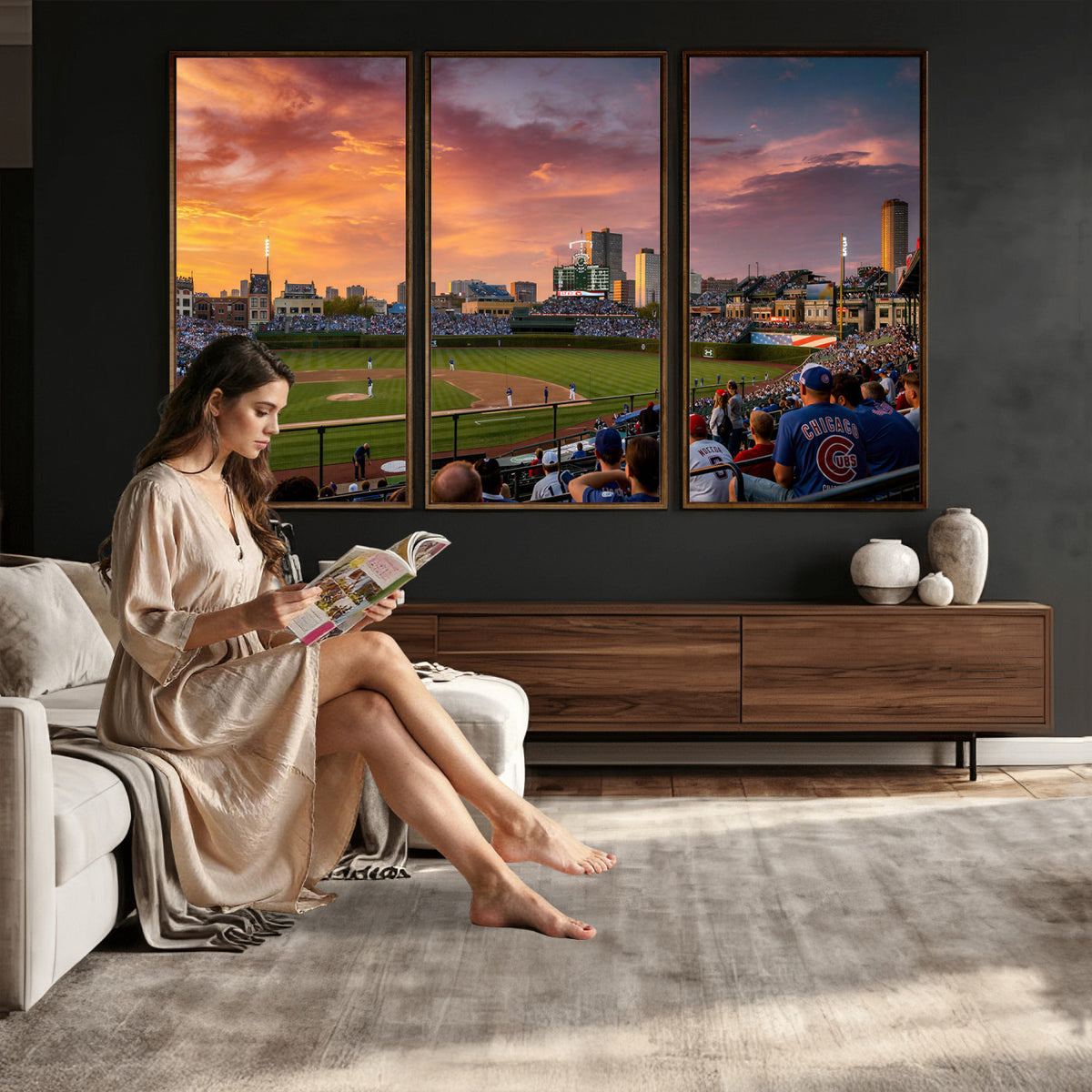 94073020-MGV-CV-36X24 - Stadium Wall Art Canvas Print