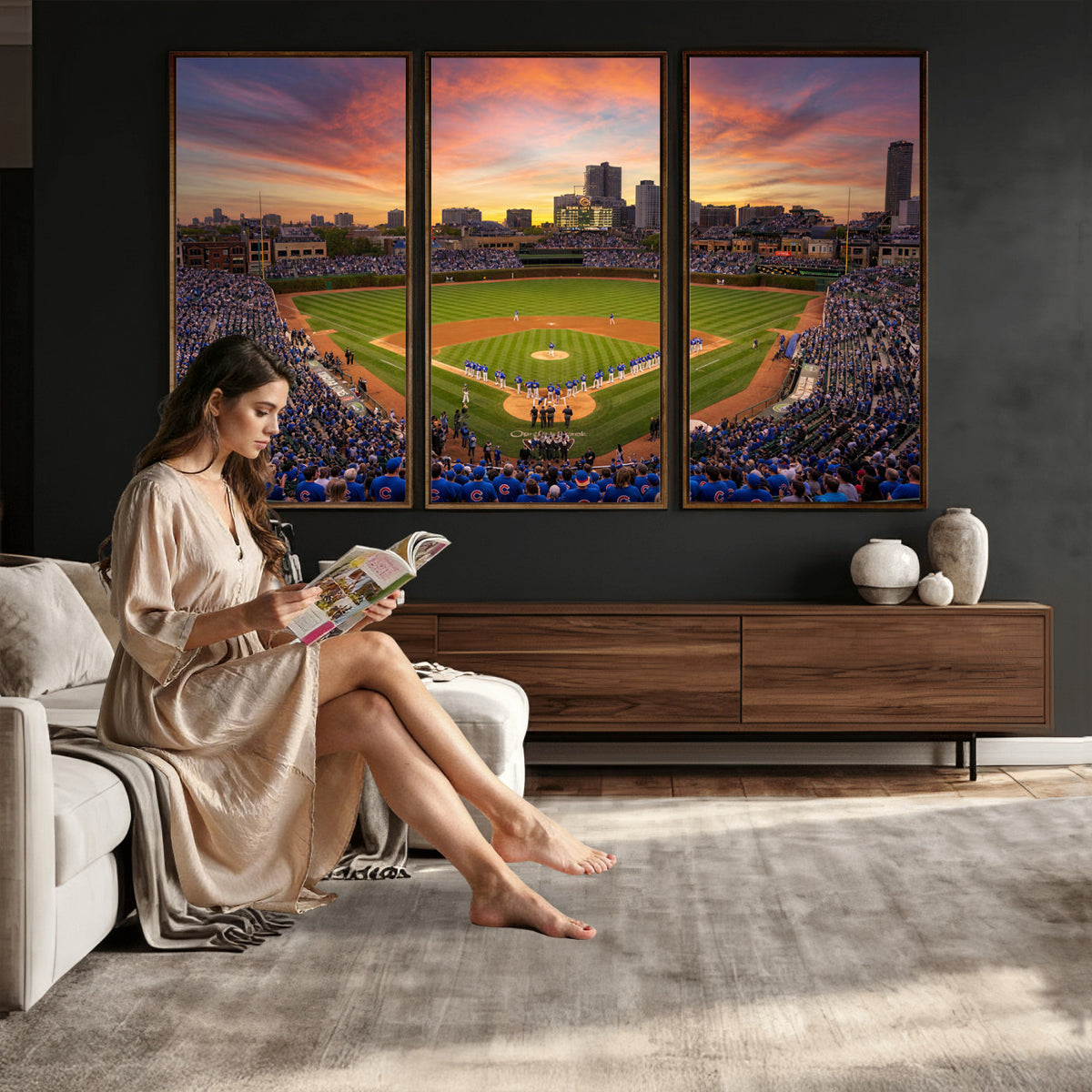 42812246-MGV-CV-36X24 - Stadium Wall Art Canvas Print