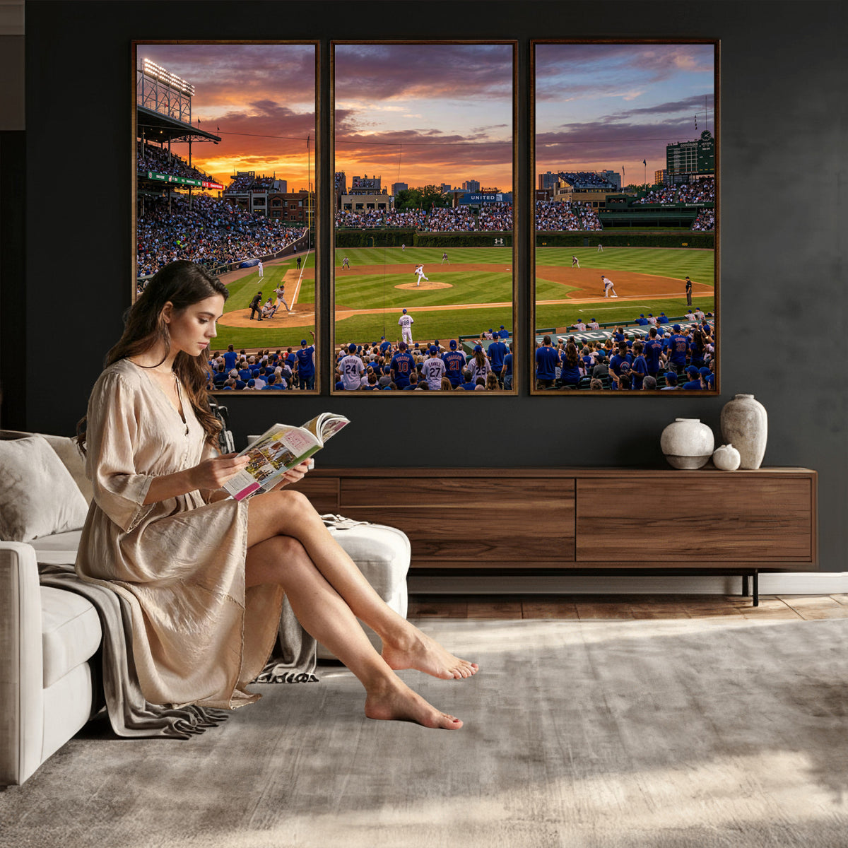71103551-MGV-CV-36X24 - Stadium Wall Art Canvas Print