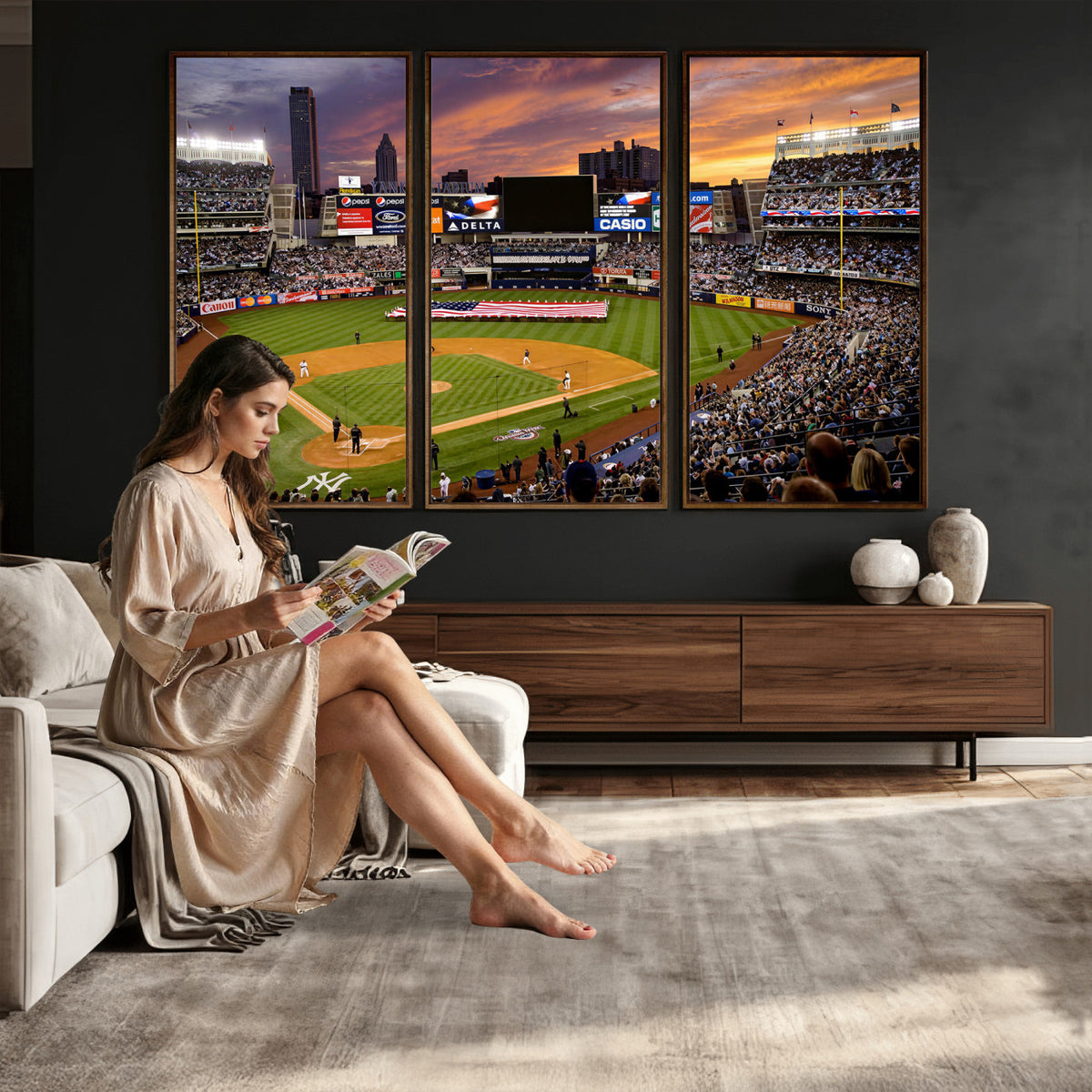 39000124-MGV-CV-36X24 - Stadium Wall Art Canvas Print