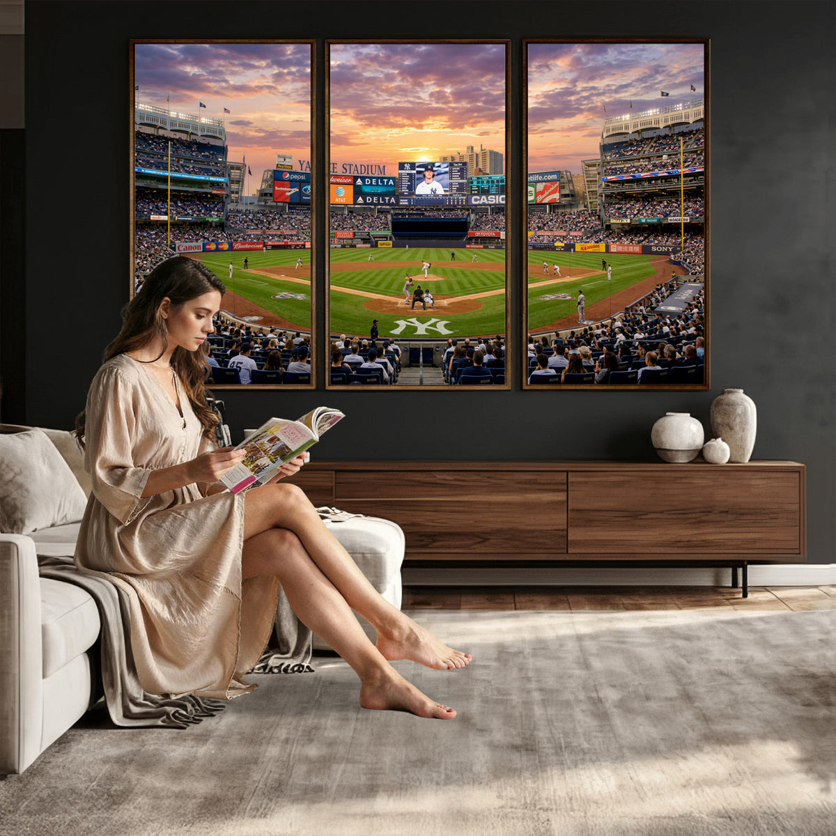 26297292-MGV-CV-36X24 - Stadium Wall Art Canvas Print