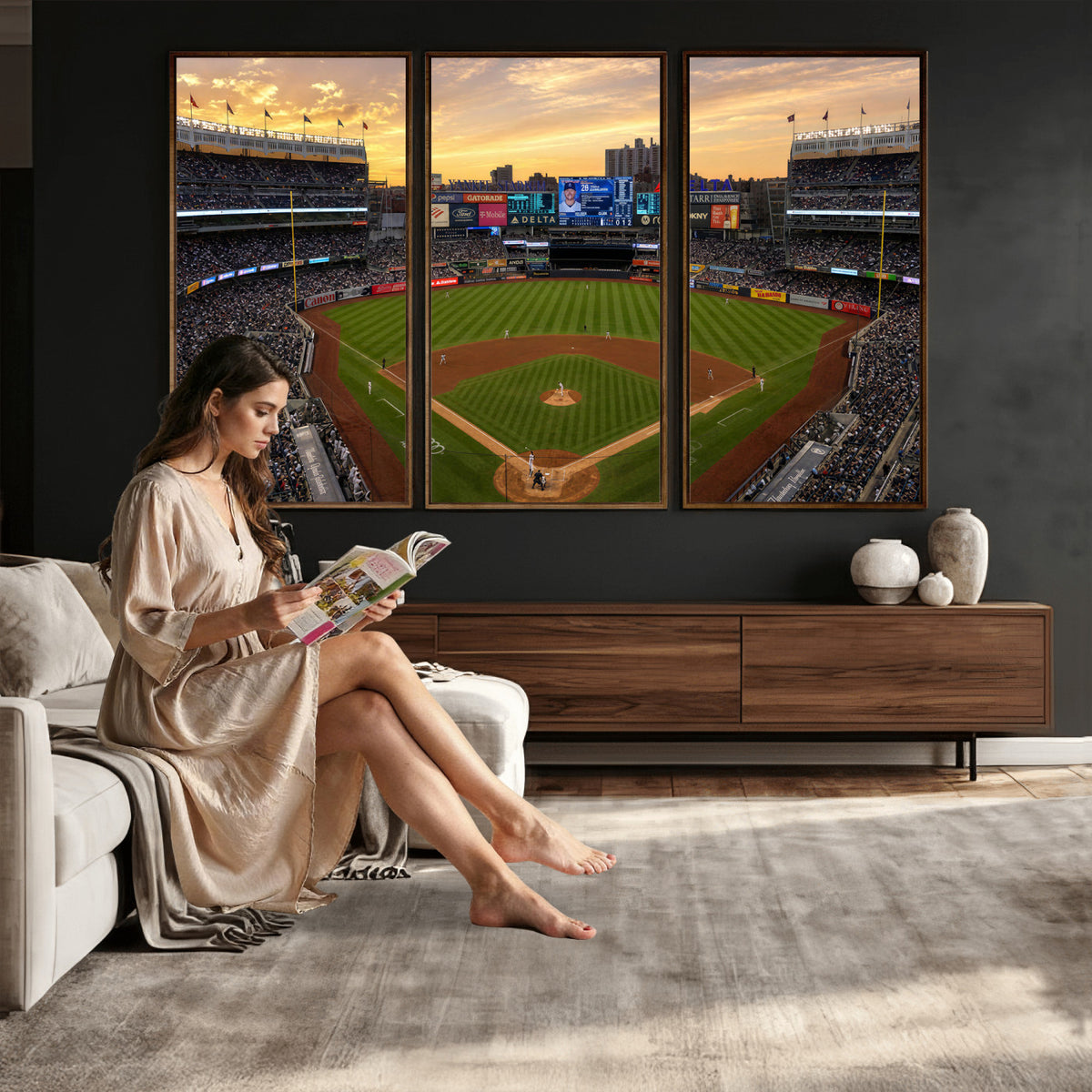 17396699-MGV-CV-36X24 - Stadium Wall Art Canvas Print