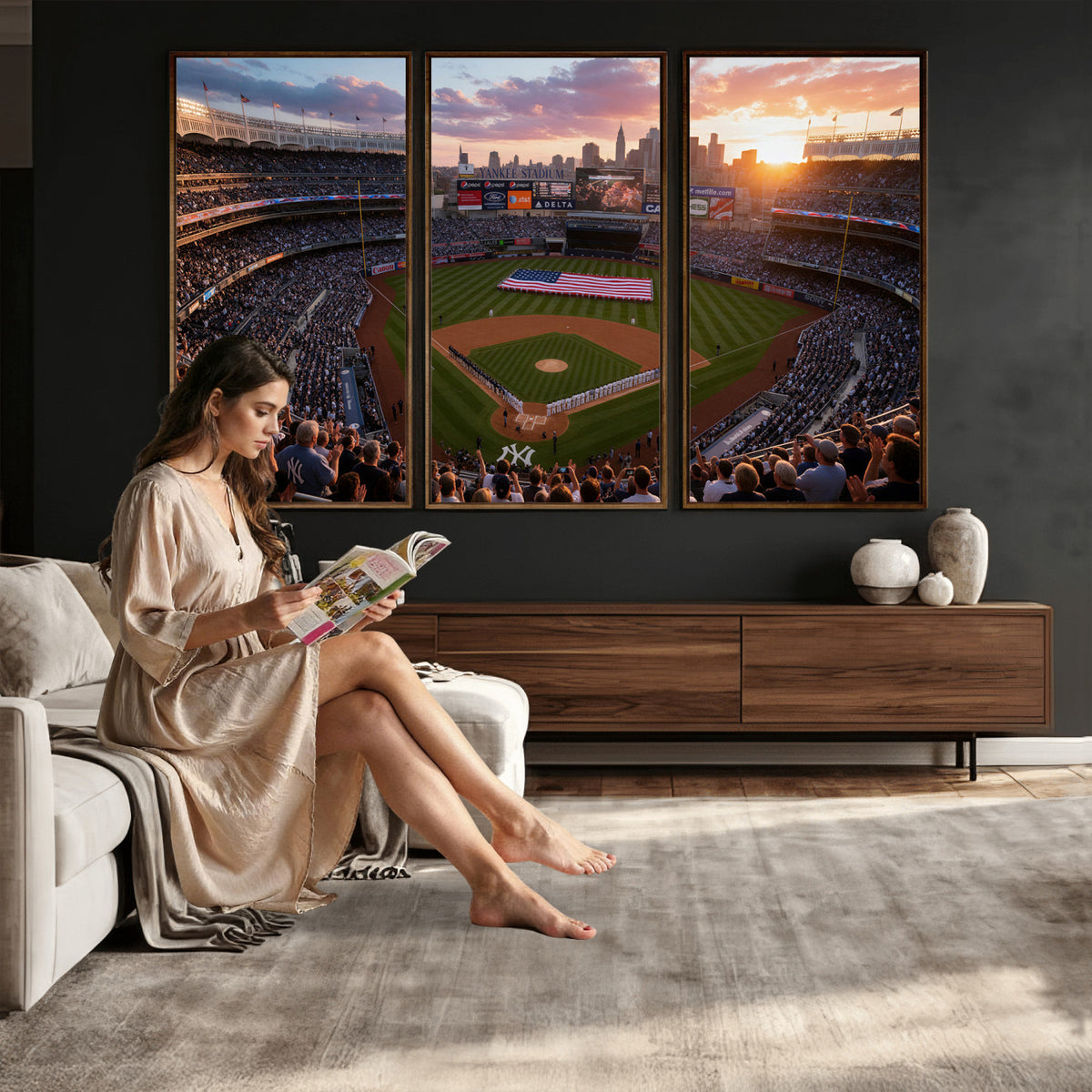 43632742-MGV-CV-36X24 - Stadium Wall Art Canvas Print