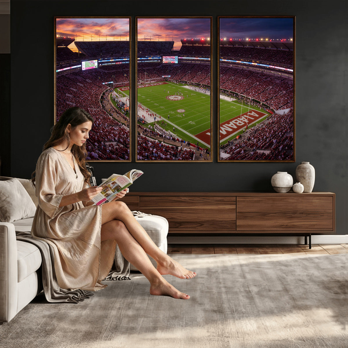 59537492-MGV-CV-36X24 - Stadium Wall Art Canvas Print