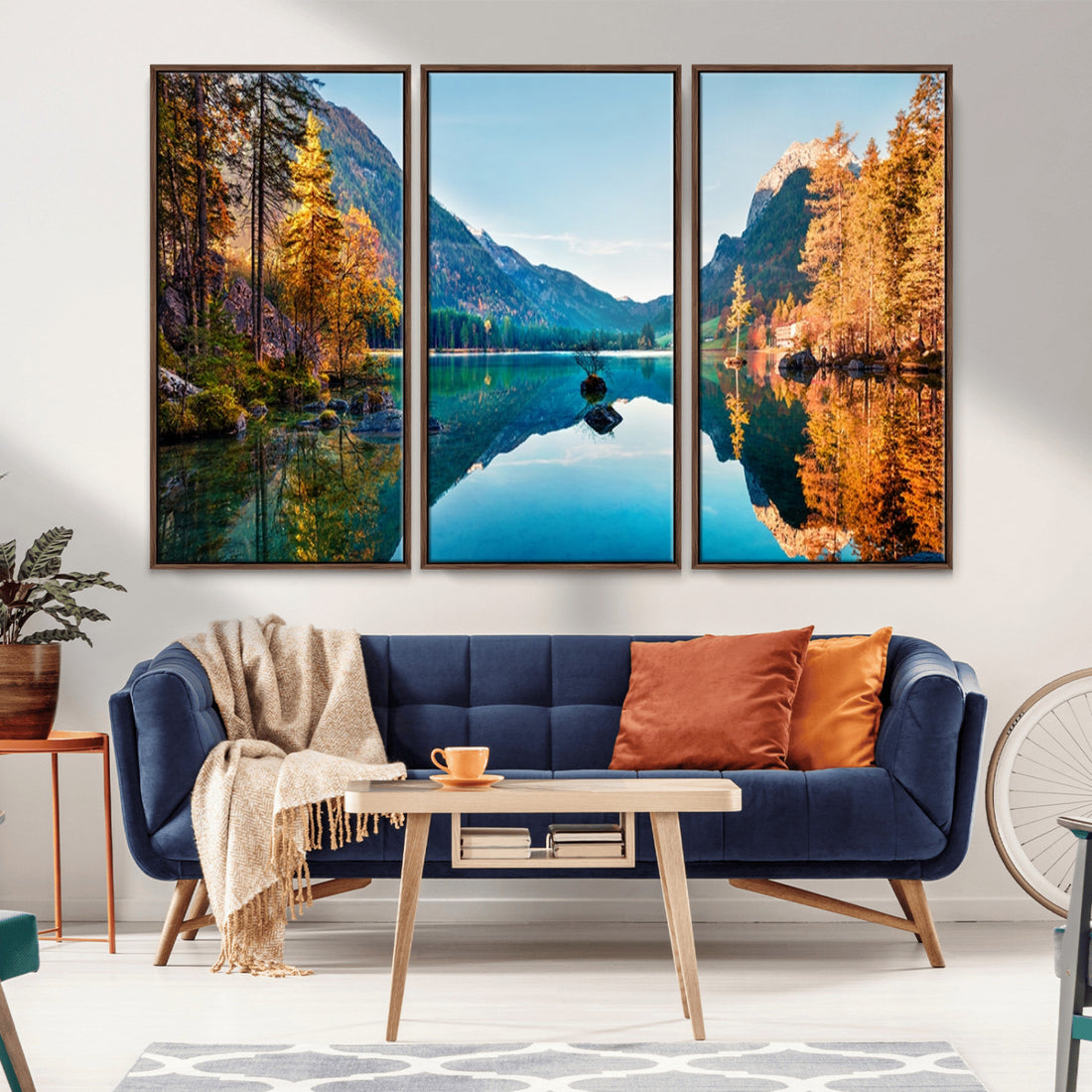 Fantastic Autumn Panorama Wall Art Canvas Print