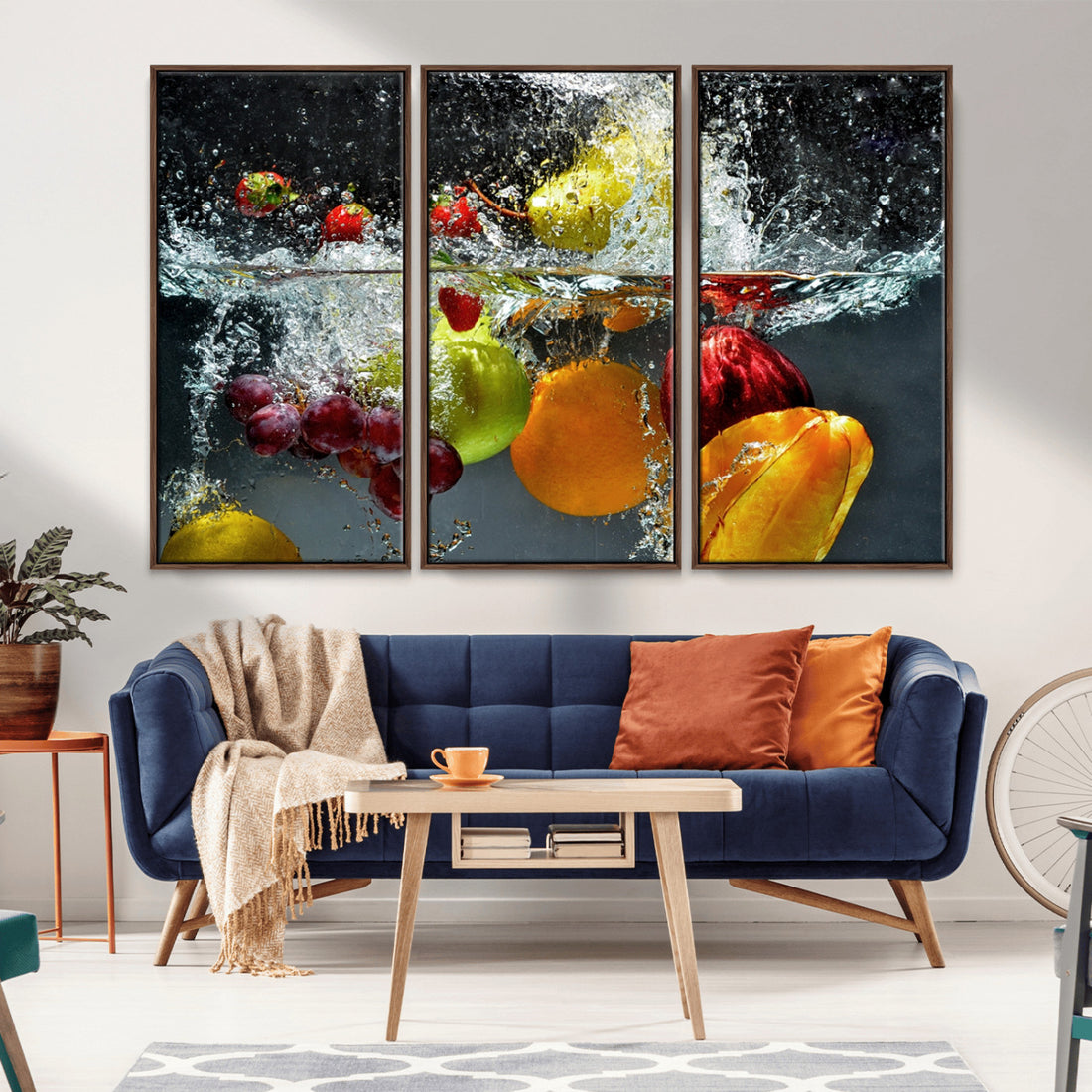 Kitchen Vegetables World Wall Art Canvas Print