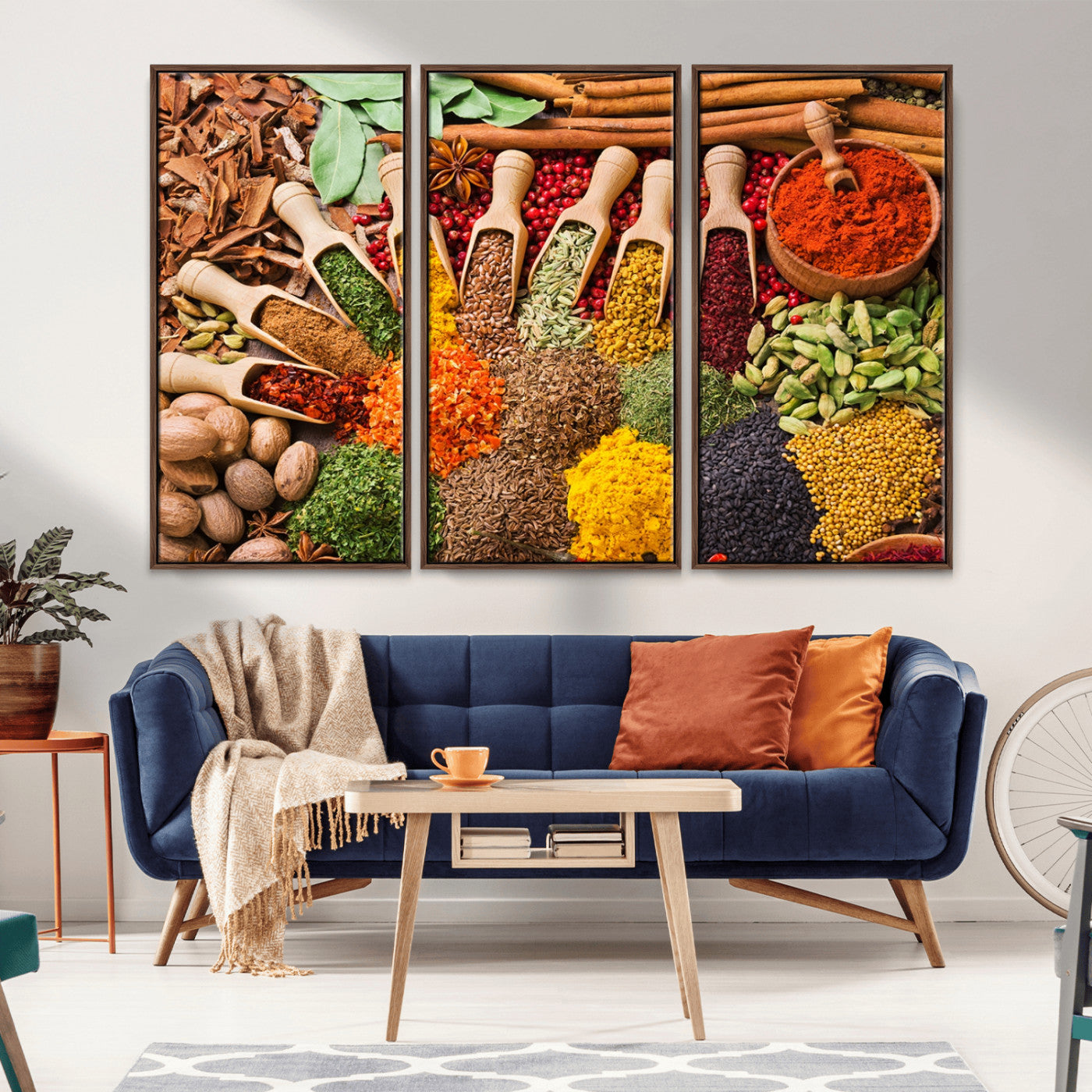 MGV-FC-48X32-3P - Spices Kitchen Wall Art Canvas Print