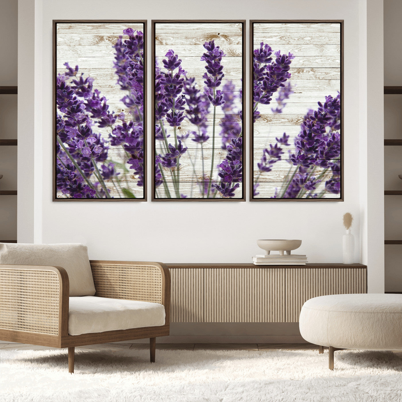 21208-MGV-FC-60X40-3P_Walnut-Lavender Herb Wall Art Canvas Print