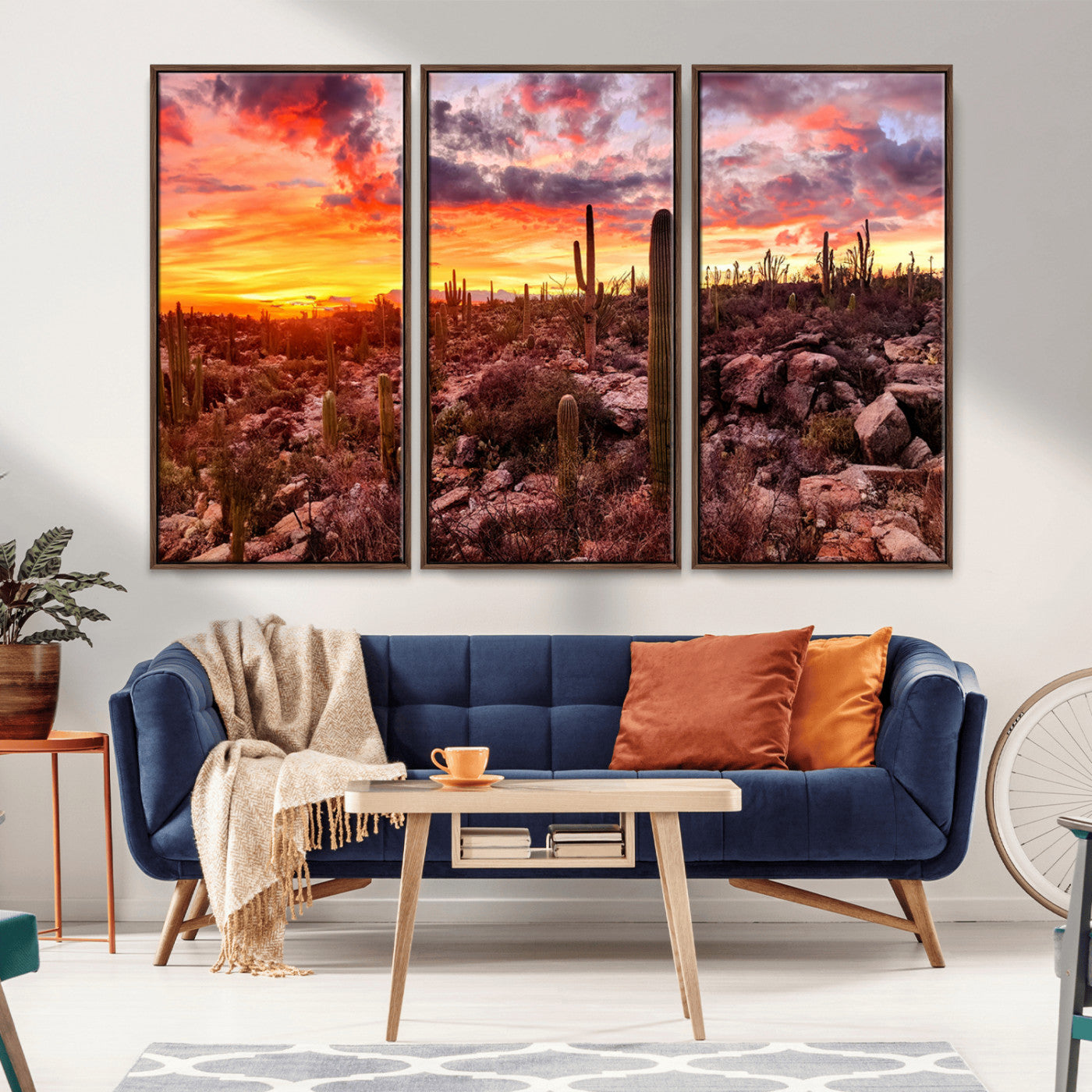 MGV-FC-48X32-3P - Arizona Desert Print, Western Cowboy Wall Art Print