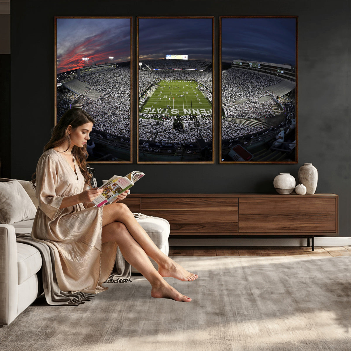59877-MGV-CV-36X24 - Penn State University Nittany Lions Football Team Print