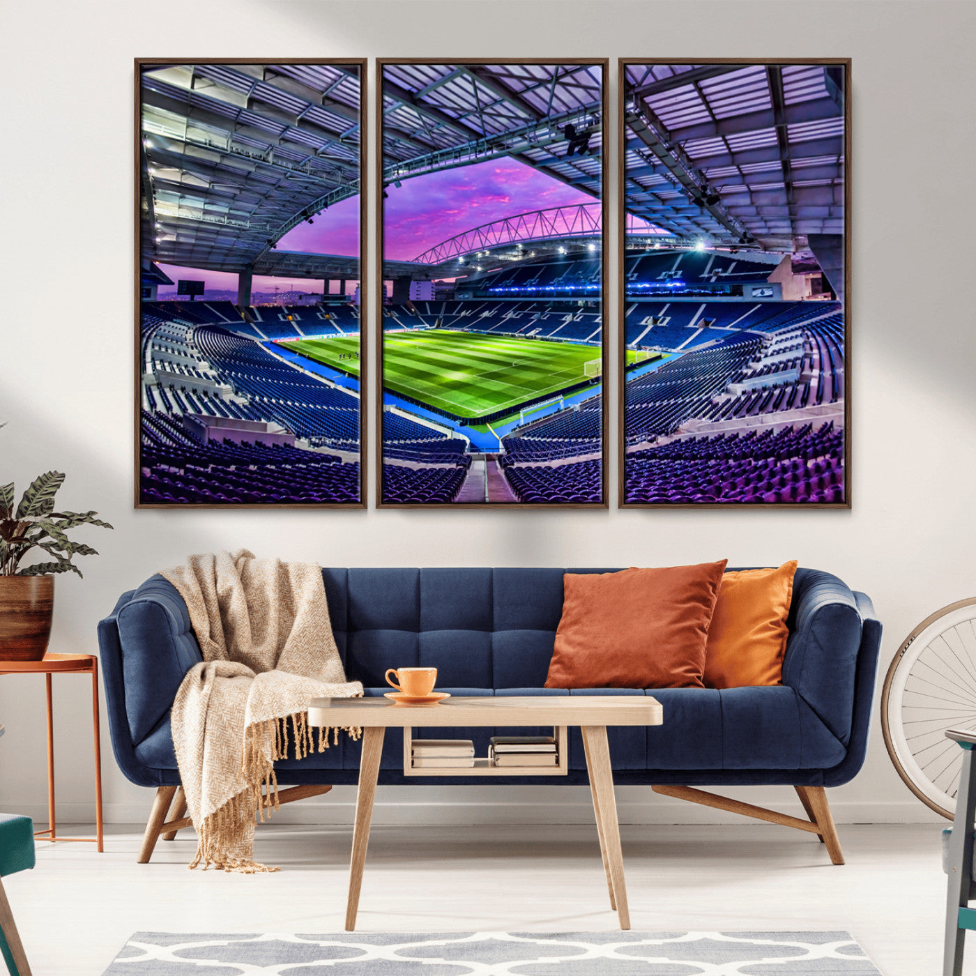 MGV-FC-48X32-3P - FC Porto Soccer Team Print Canvas- Dragon Stadium Wall Art Canvas Print