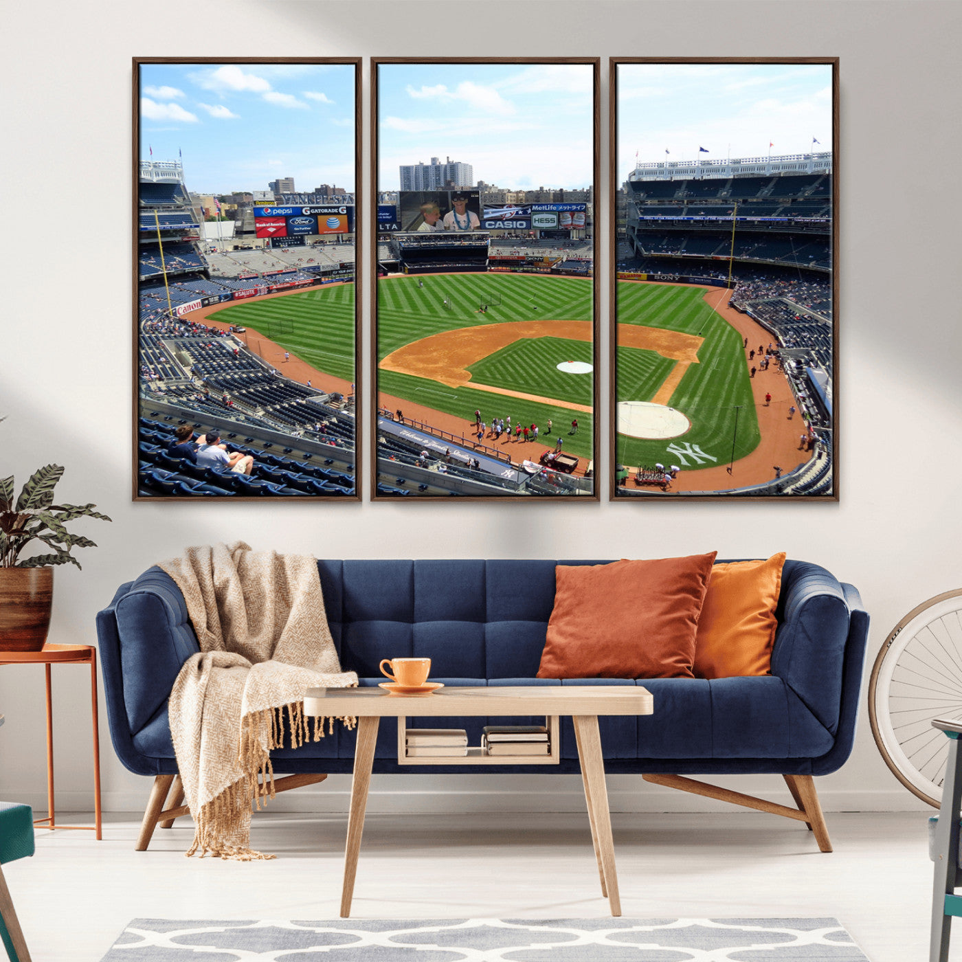 MGV-FC-48X32-3P - Buffalo Bills Stadium Wall Art - Buffalo Bills Decor- NFL Fans Gift, Perfect Sports Decor for Living