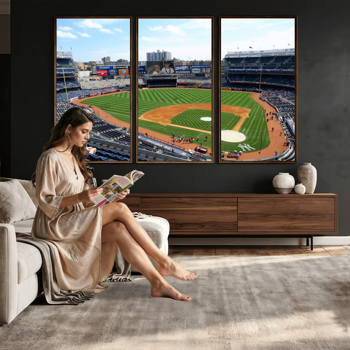 98047-MGV-CV-36X24 - Buffalo Bills Stadium Wall Art, Buffalo Bills Decor, NFL Fan Gift