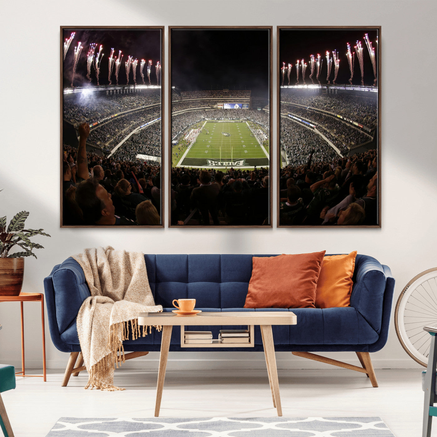 MGV-FC-48X32-3P - Eagles Field Stadium Wall Art - Philadelphia Eagles Football Team Print - Philadelphia Lincoln
