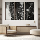 73281-MGV-FC-48X32-3P_Walnut-Winter Horse Snow Wall Art Canvas Print