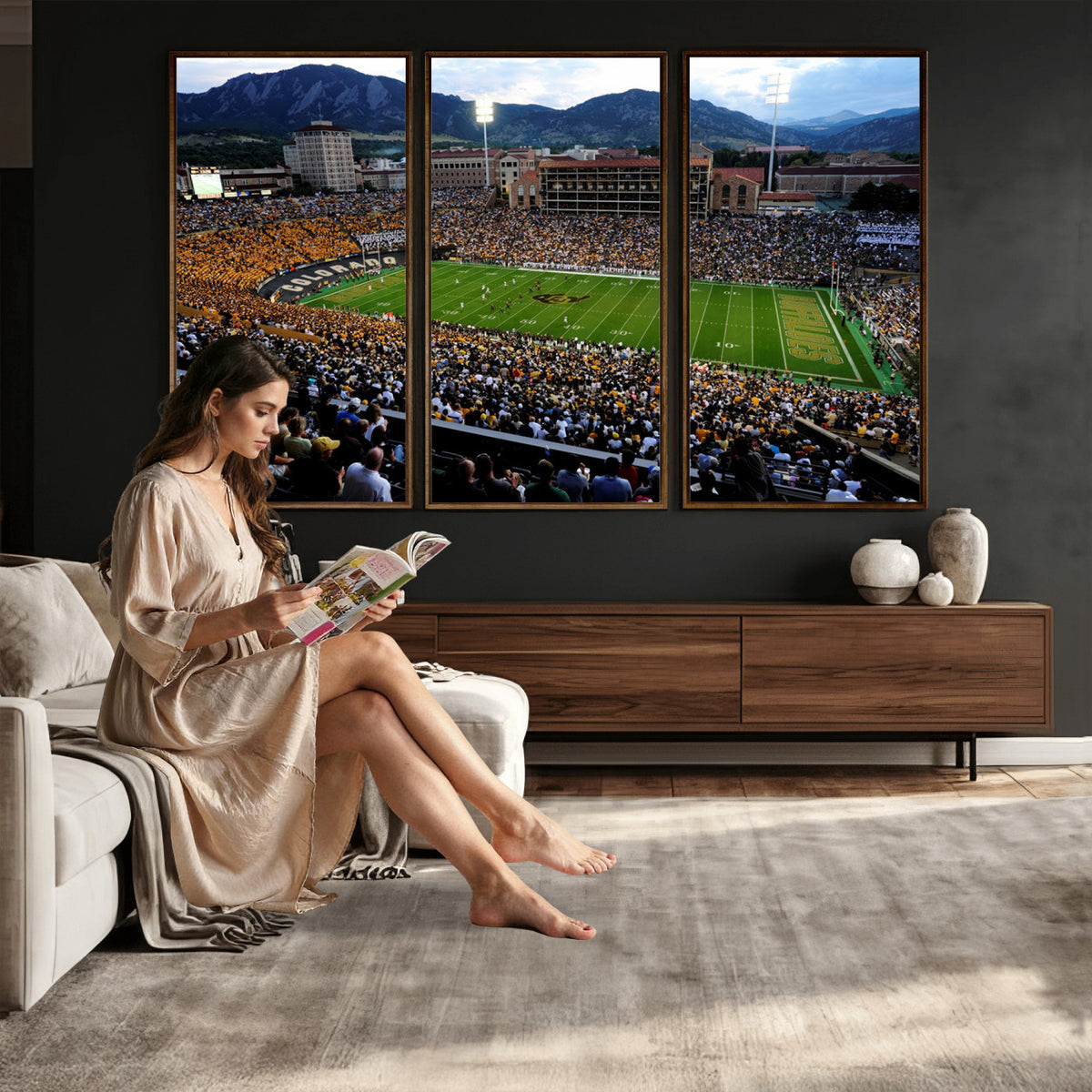 60552-MGV-CV-36X24 - Folsom Field, University of Colorado Buffaloes Football