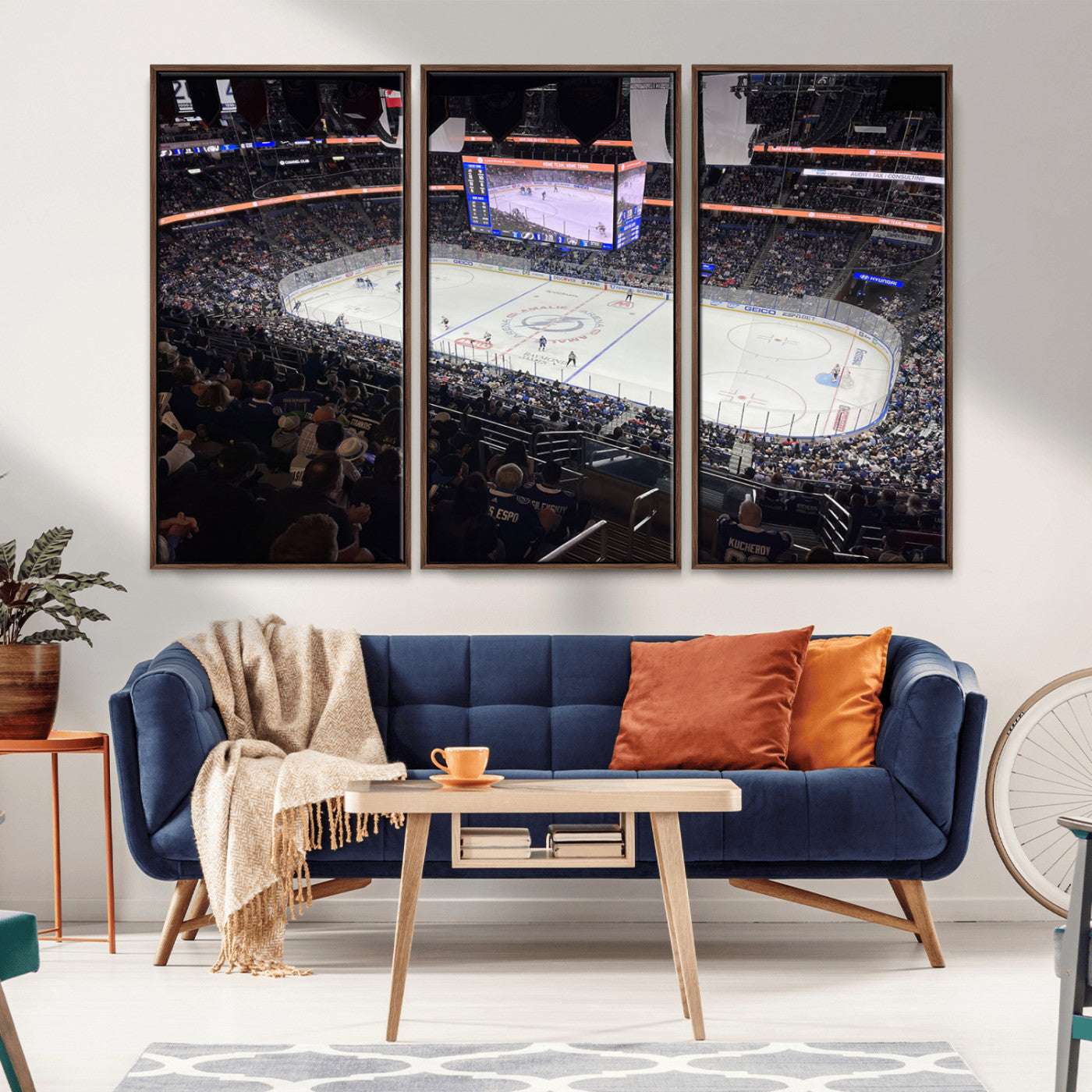 MGV-FC-48X32-3P - Amalie Arena Florida Wall Art Canvas Print - NHL Hockey Stadium Print