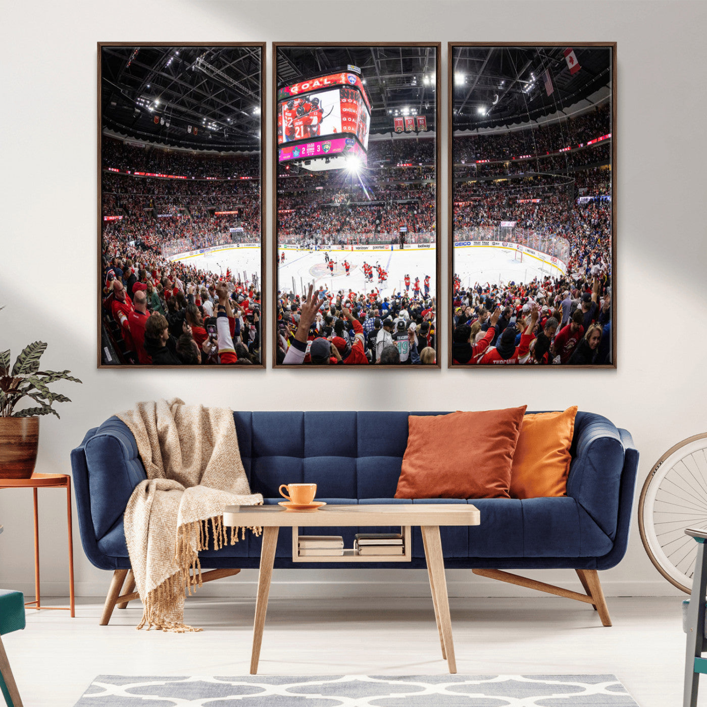 MGV-FC-48X32-3P - Amerant Bank Arena Wall Art Canvas Print - Basketball Arena Stadium Print
