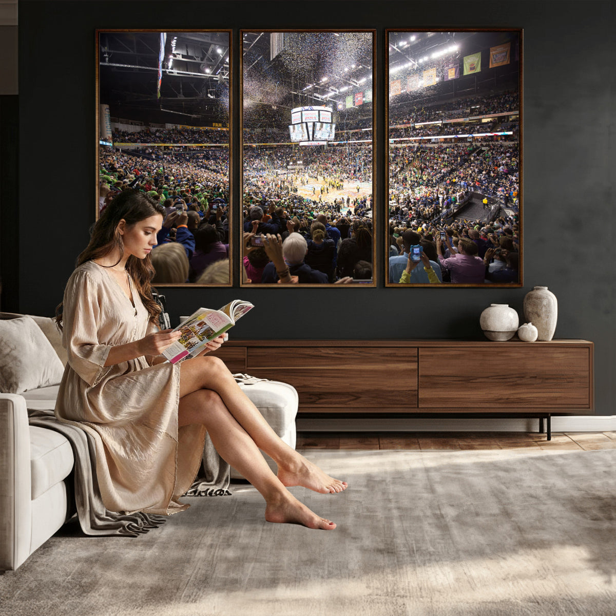 66251-MGV-CV-36X24 - Bridgestone Arena Wall Art Canvas, Nashville Predators