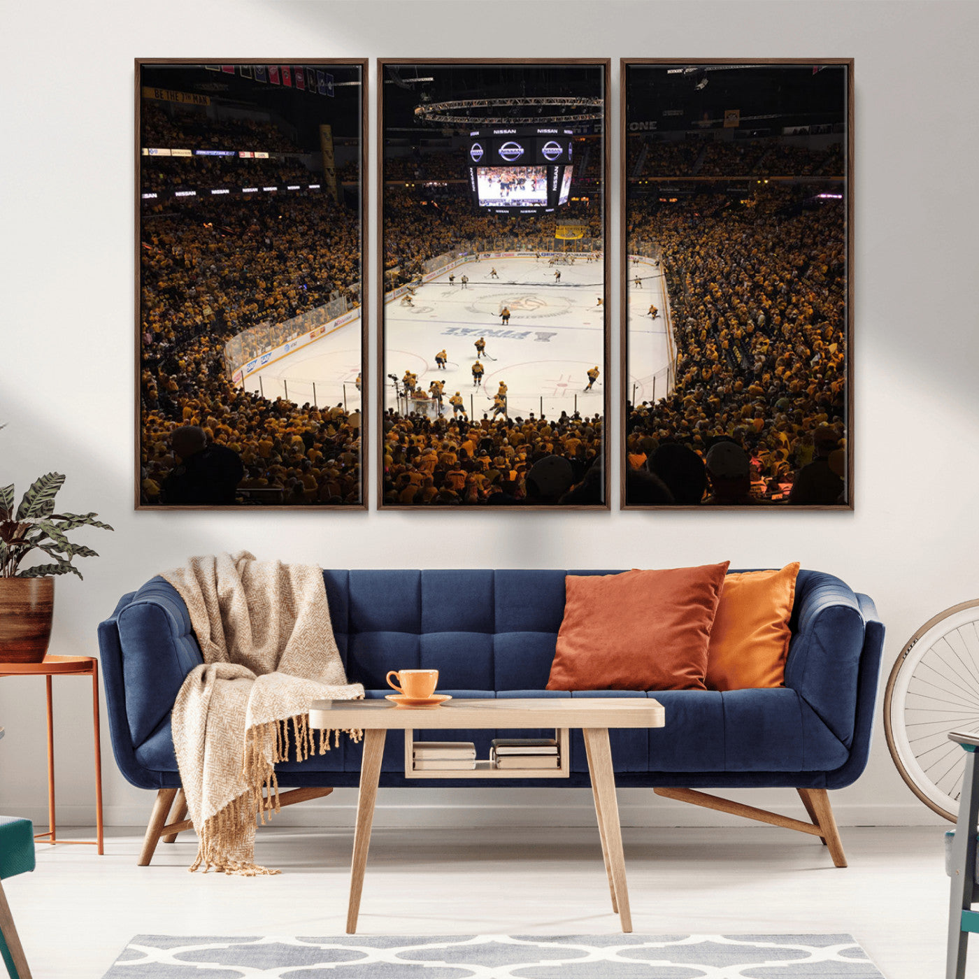 MGV-FC-48X32-3P - Bridgestone Arena - Nashville Predators Hockey Team Print - Nashville Wall Art Canvas Print