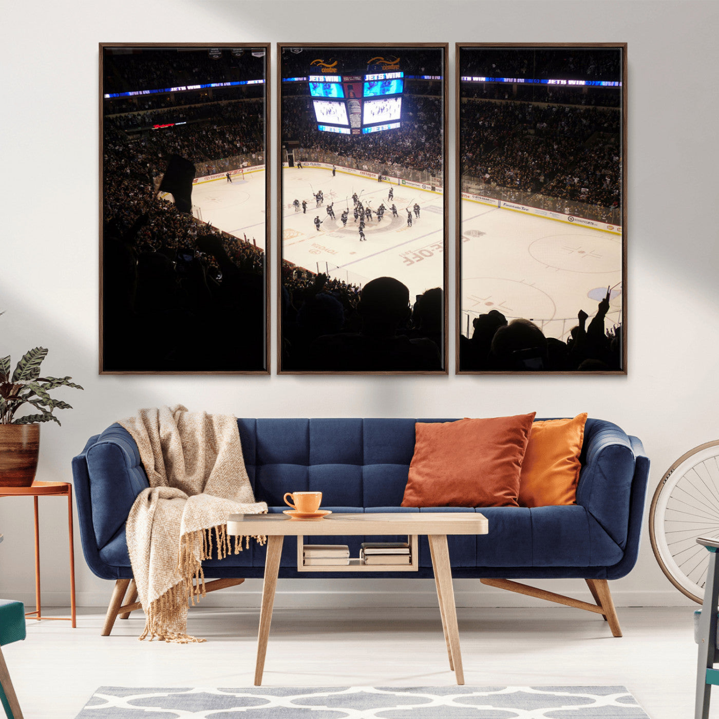 MGV-FC-48X32-3P - Canada Life Centre Wall Art | Winnipeg Jets Hockey Team Print Canvas | Ready to Hang | Winnipeg Wall
