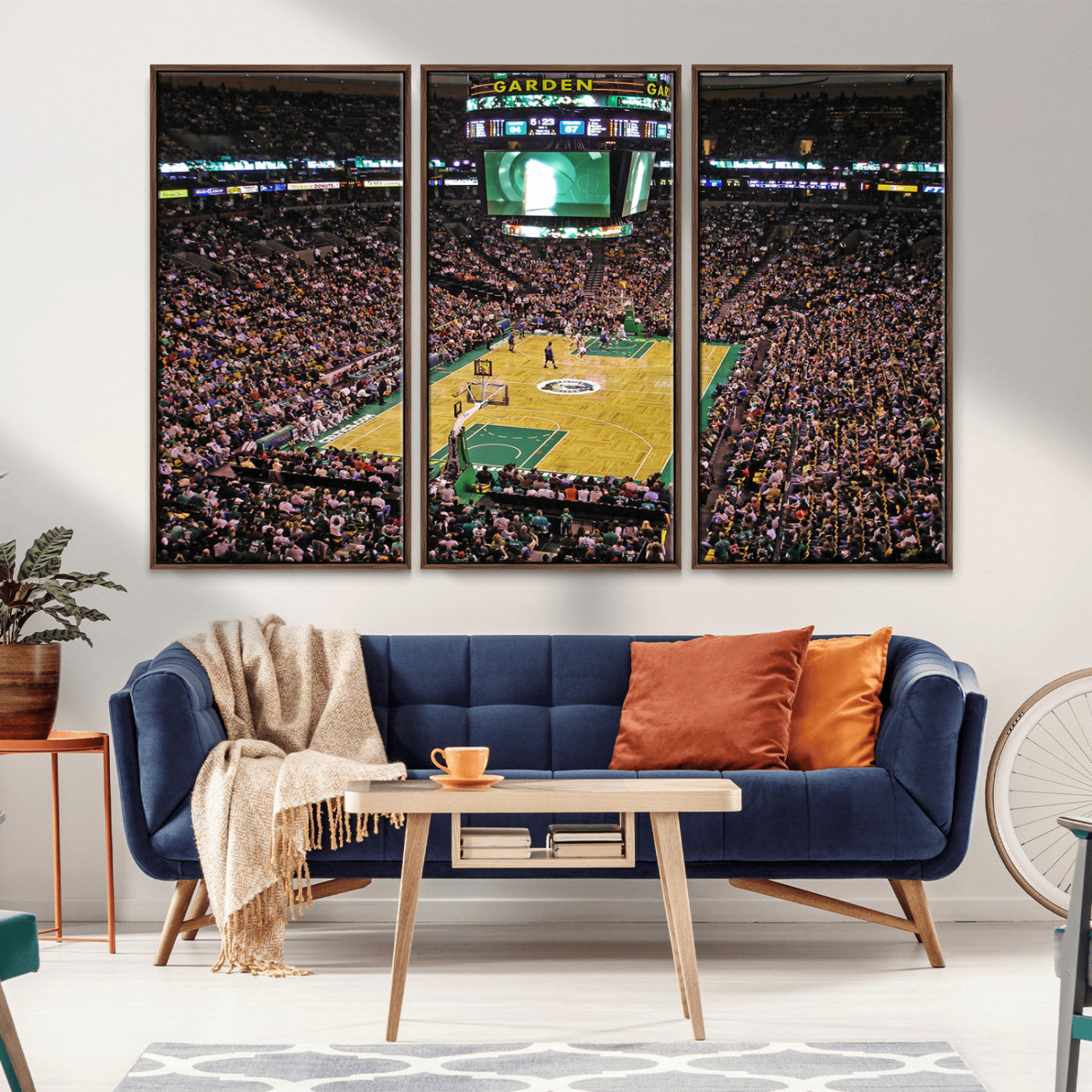 MGV-FC-48X32-3P - Celtics Game Versus The Timberwolves | Baseball Stadium Wall Art | Canvas Print | Ready to Hang