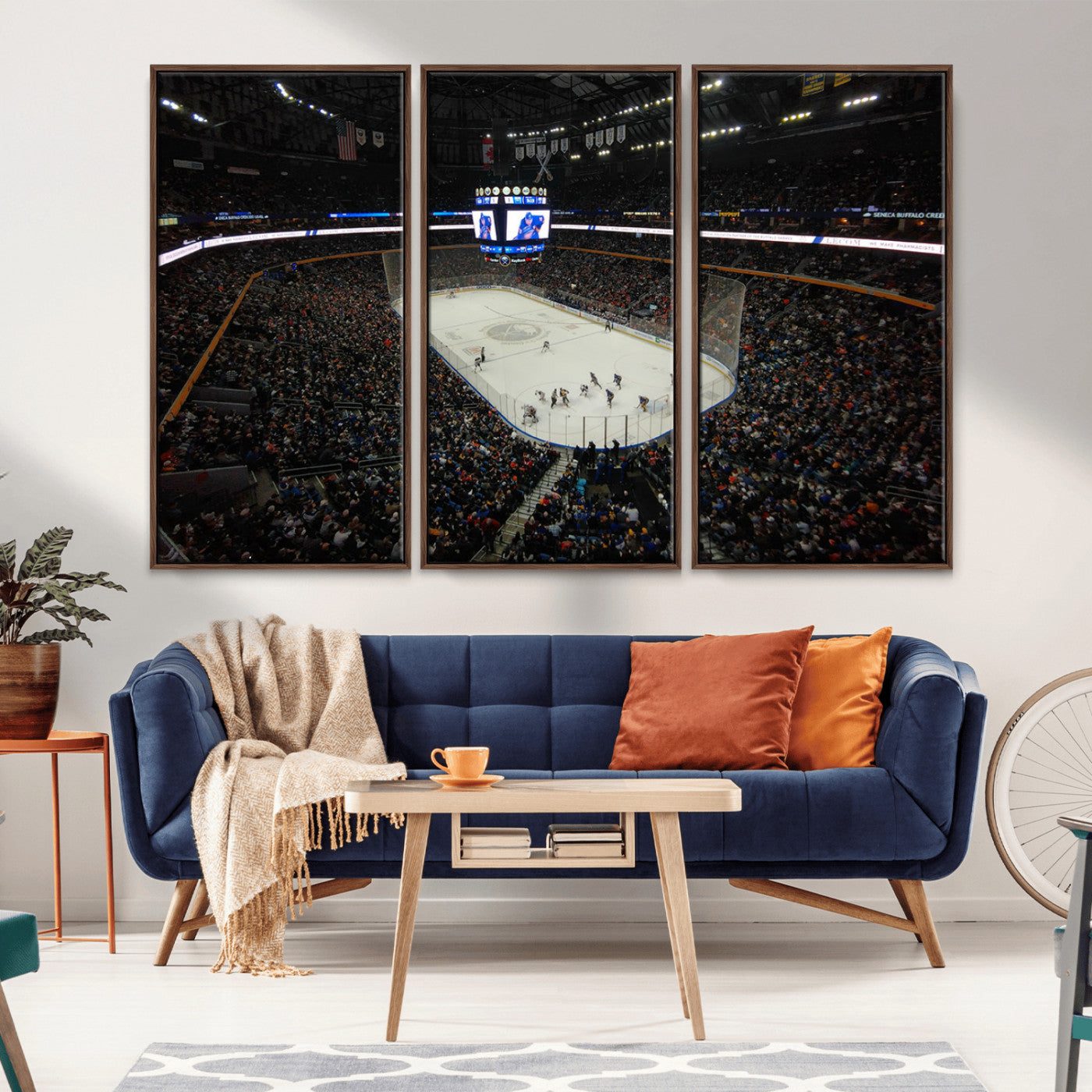 MGV-FC-48X32-3P - KeyBank Center New York Buffalo Sabres Hockey Stadium Canvas Print Wall Art