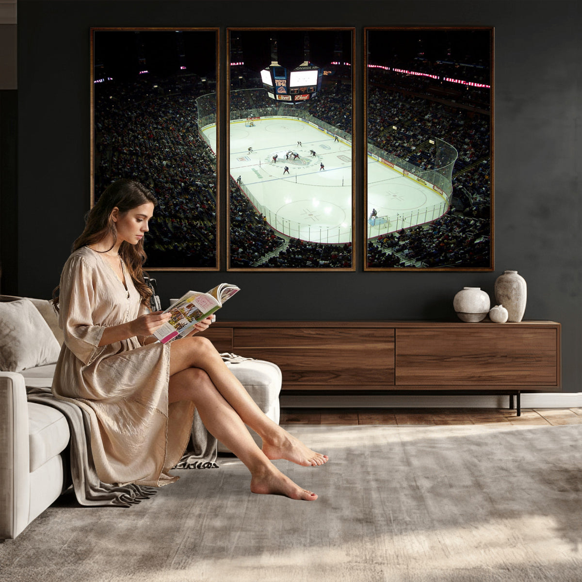 38823-MGV-CV-36X24 - Nationwide Arena Ohio Columbus Blue Jackets Hockey Stadium