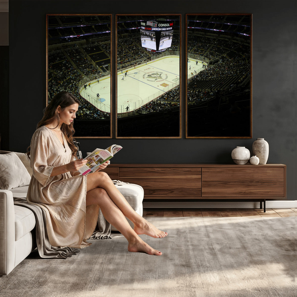 52168-MGV-CV-36X24 - PPG Paints Arena Pennsylvania Pittsburgh Penguins Hockey