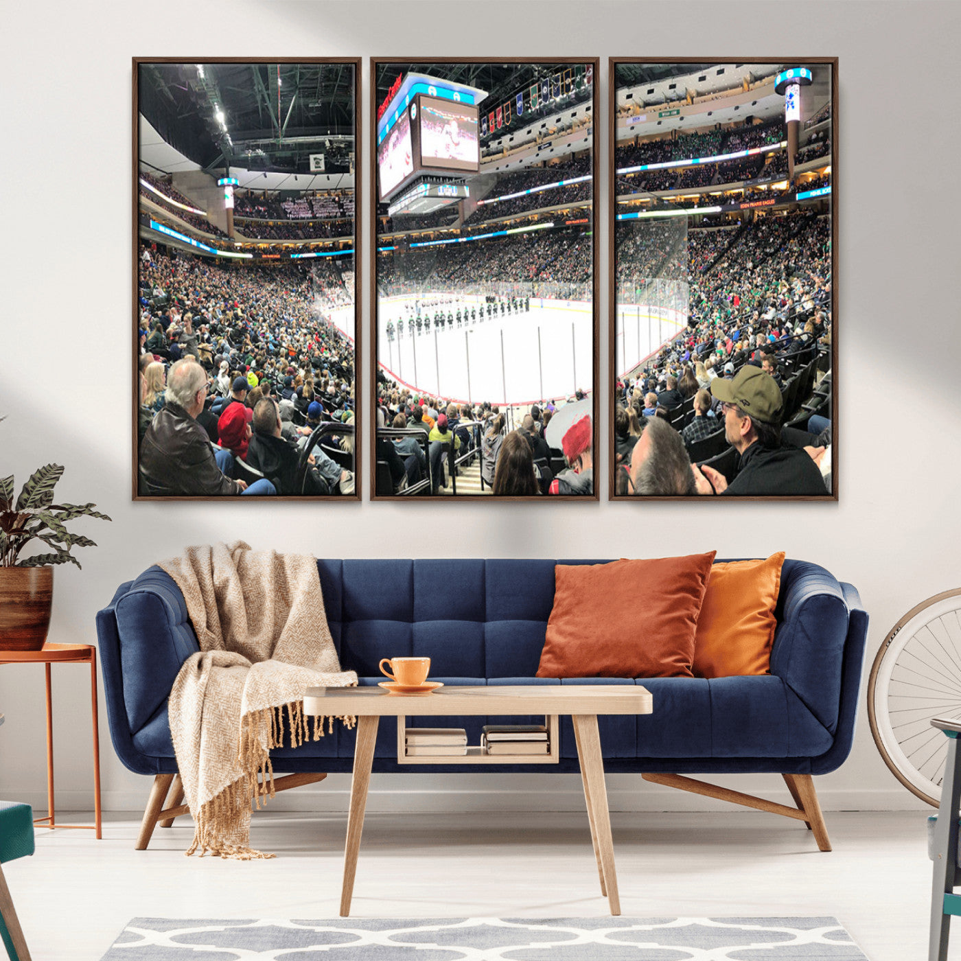 MGV-FC-48X32-3P - Xcel Energy Center St Paul Minnesota Wild Ice Hockey Stadium Canvas, Minnesota Wild Ice Hockey