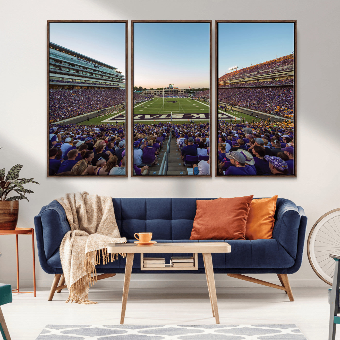MGV-FC-48X32-3P - Kansas State University Wildcats Football Team Print - Manhattan Bill Snyder Family Football Stadium