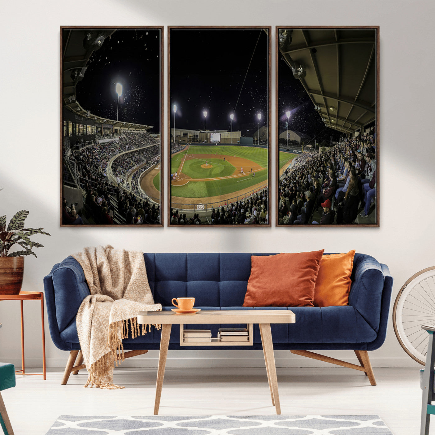 MGV-FC-48X32-3P - Olsen Field at Blue Bell Park - Texas A&M Aggies Baseball Stadium Wall Art Canvas Print