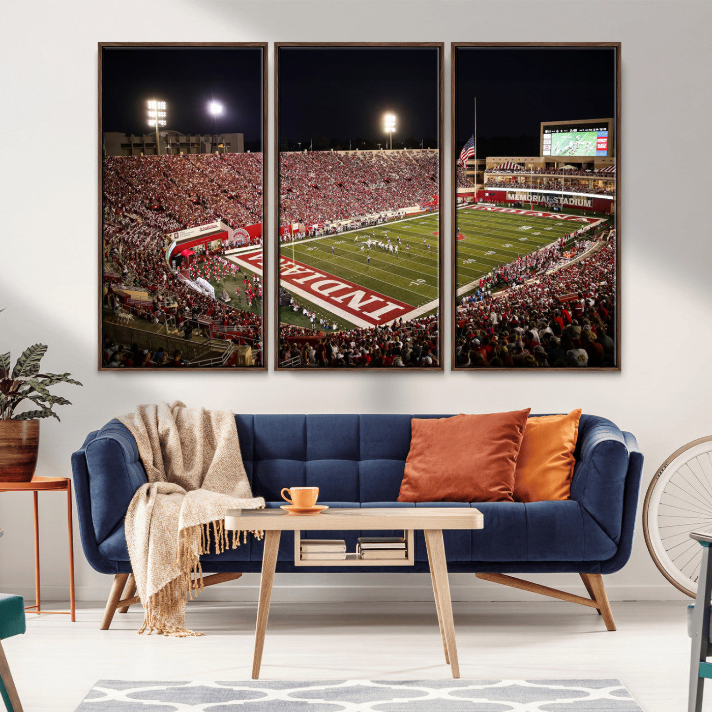 MGV-FC-48X32-3P - Indiana University Hoosiers Football Team Print Canvas