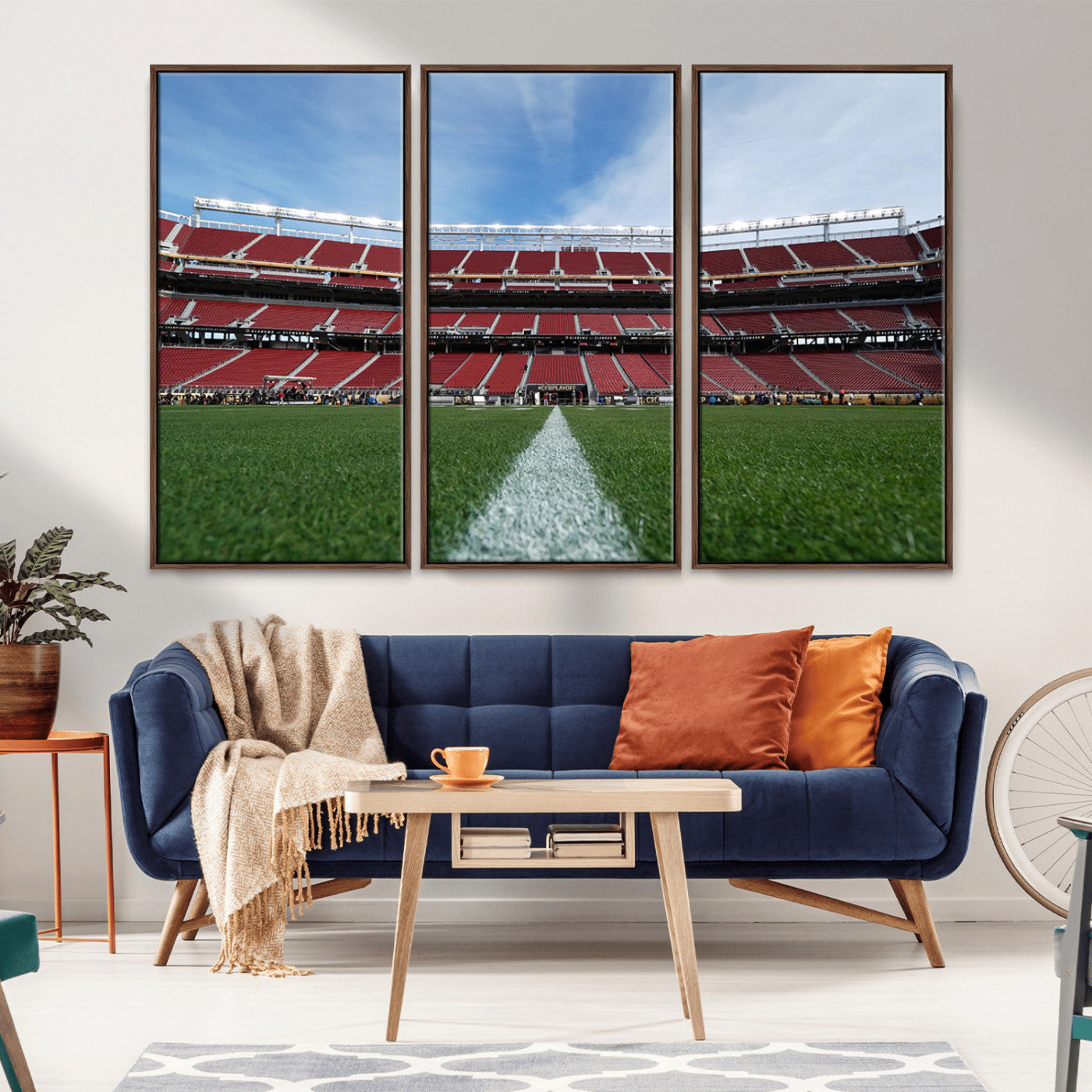 MGV-FC-48X32-3P - University of Tulsa Golden Hurricane Football Team Print - Tulsa H.A. Chapman Stadium Wall Art