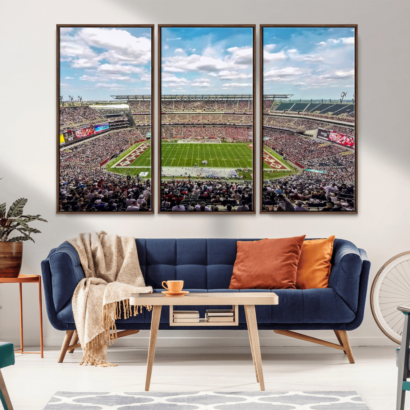 MGV-FC-48X32-3P - The Temple University Owls Athletics Team Print - Philadelphia Lincoln Financial Field Stadium Wall