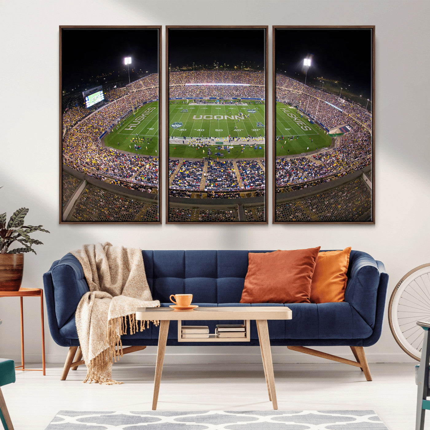 MGV-FC-48X32-3P - The University of Connecticut UCONN Huskies Football Team Print - East Hartford Pratt & Whitney