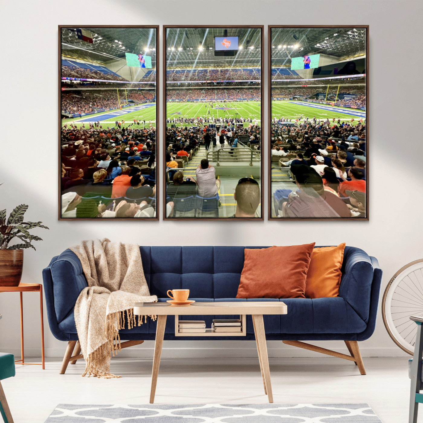 MGV-FC-48X32-3P - The University of Texas at San Antonio Roadrunners Football Team Print - San Antonio Alamodome Wall